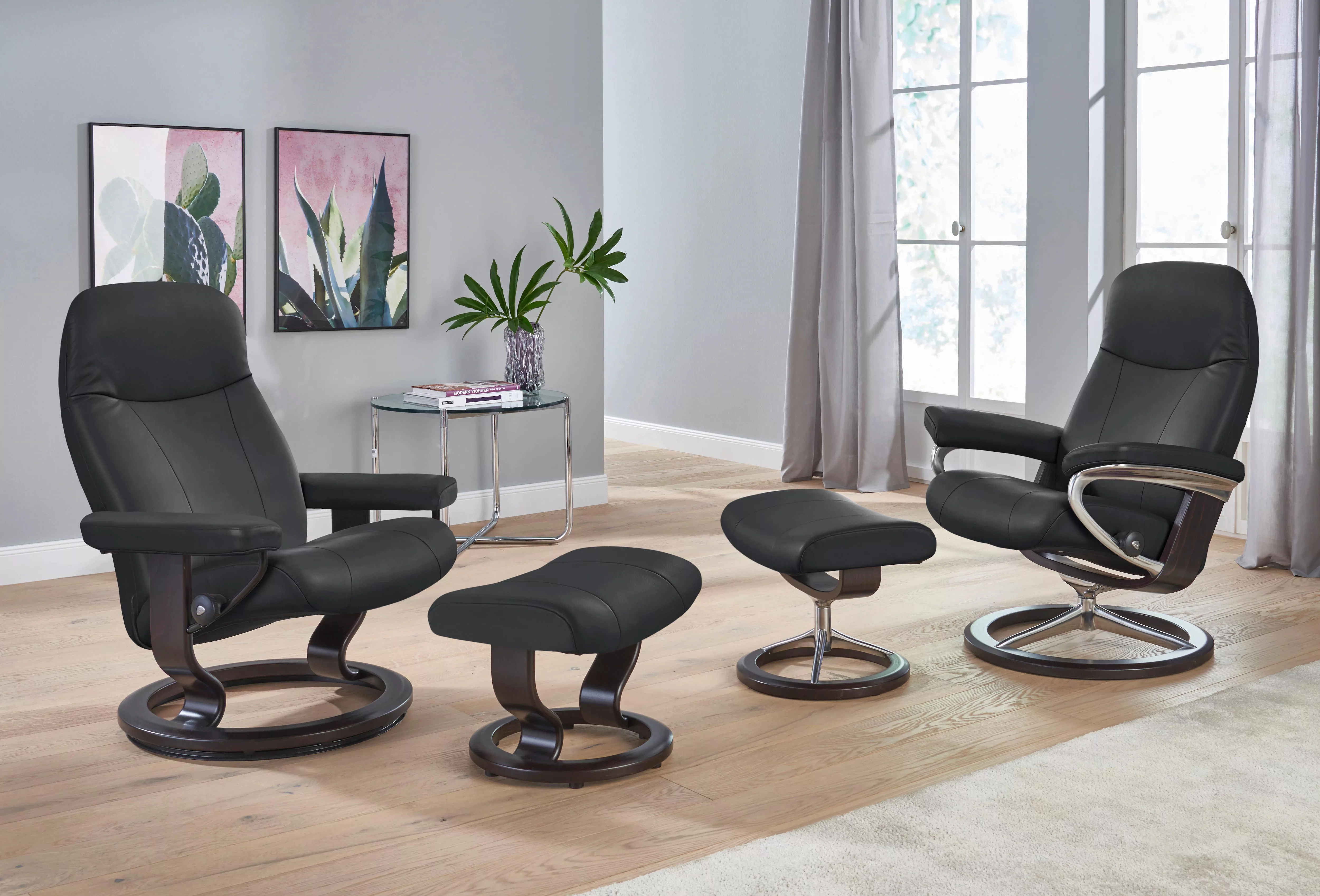 Stressless® Relaxsessel »Garda«, mit Classic Base, Größe M, Gestell Wenge günstig online kaufen