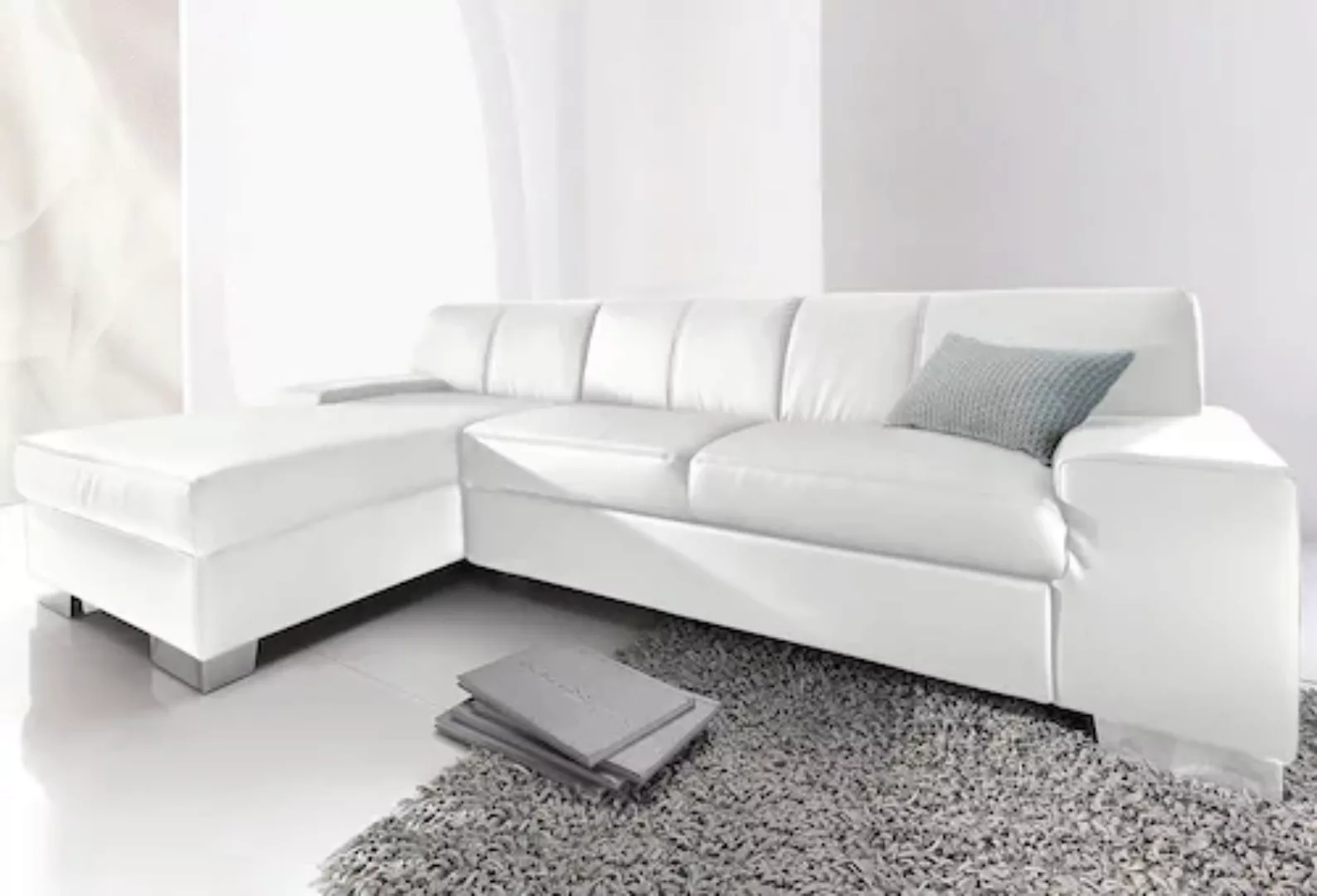 DOMO collection Ecksofa "Star L-Form", wahlweise mit Bettfunktion günstig online kaufen