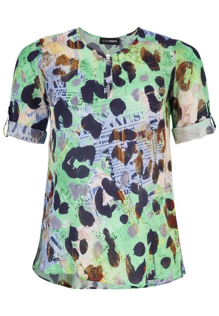 Doris Streich Klassische Bluse mit Leo-Print günstig online kaufen