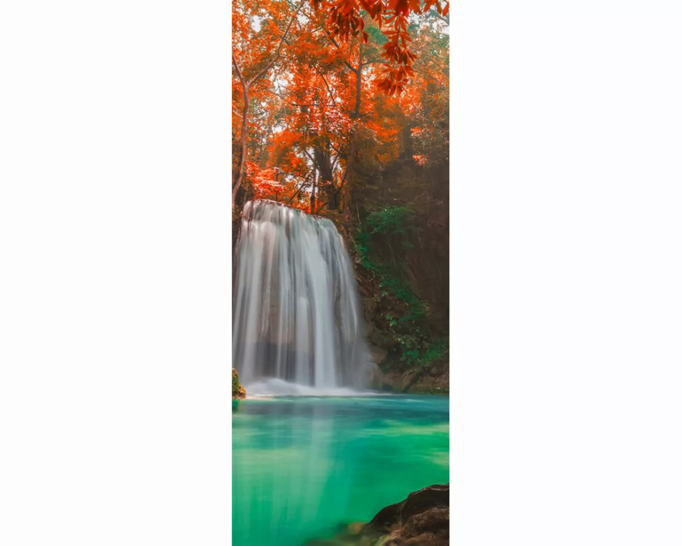 Dekopanel "Wasserfall" 1,00x2,50 m / Glattvlies Perlmutt günstig online kaufen