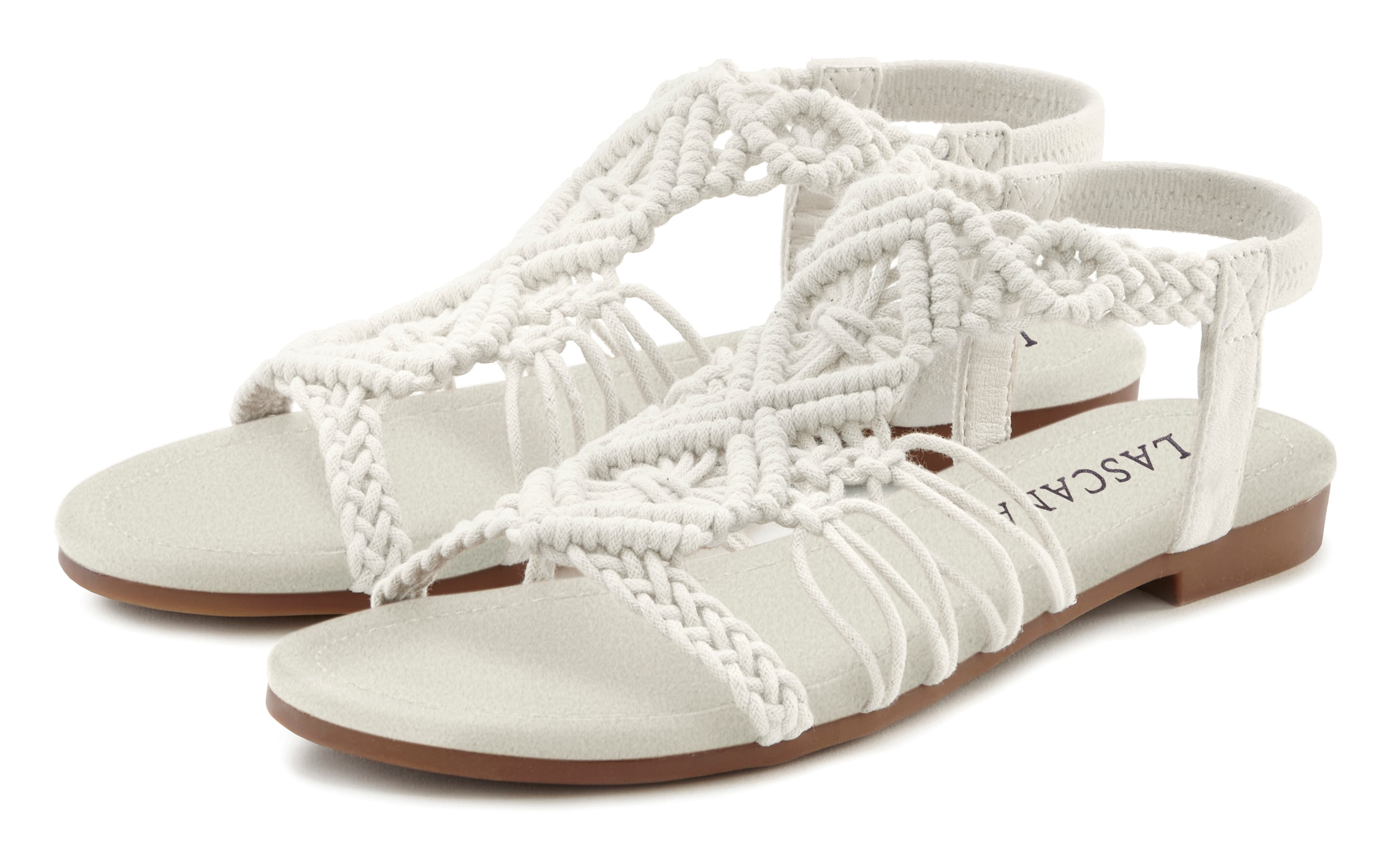LASCANA Sandale "Sommerschuh", Sandalette, Sommerschuh mit elastischem Riem günstig online kaufen