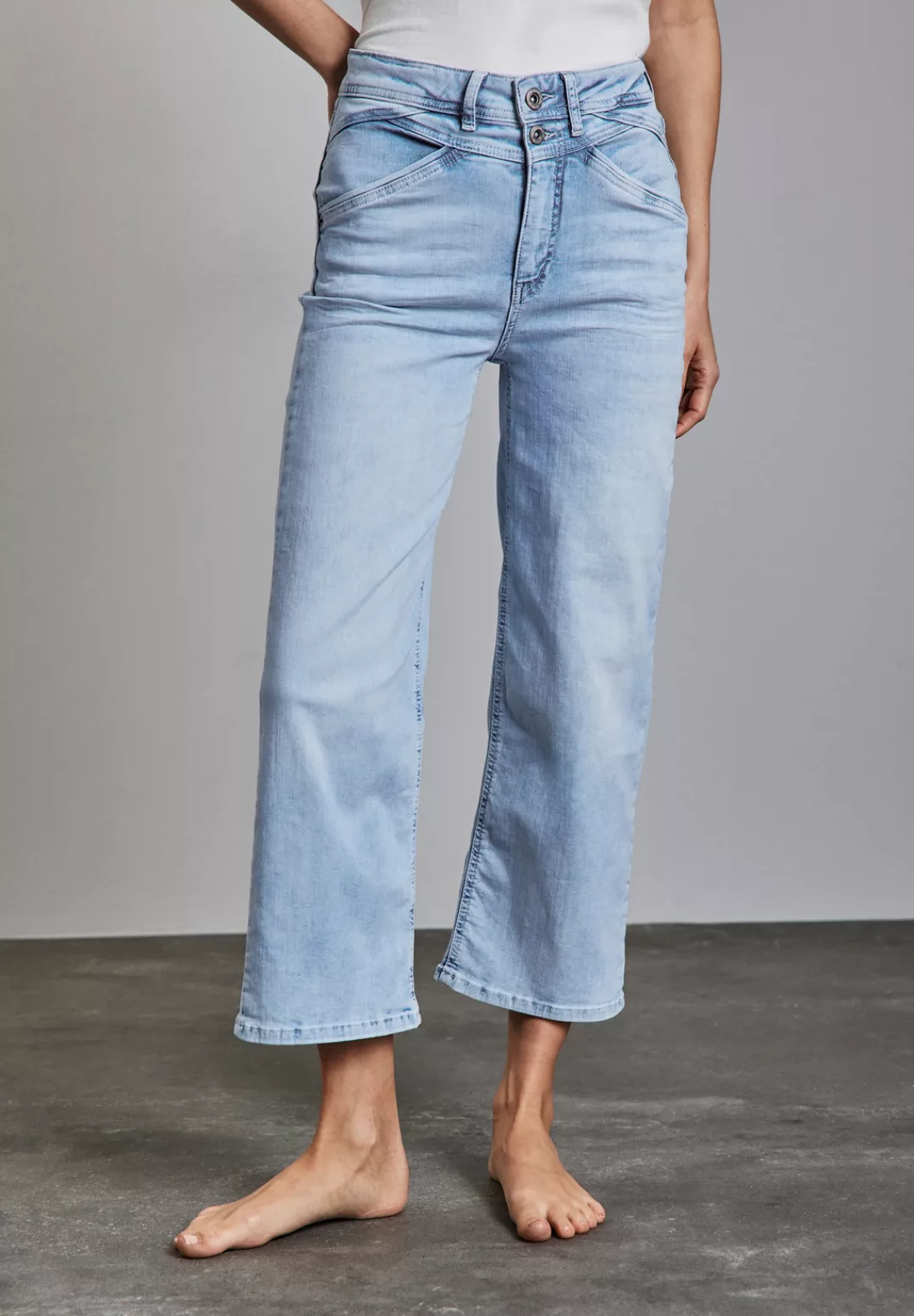 STREET ONE Loose-fit-Jeans, softer Materialmix günstig online kaufen