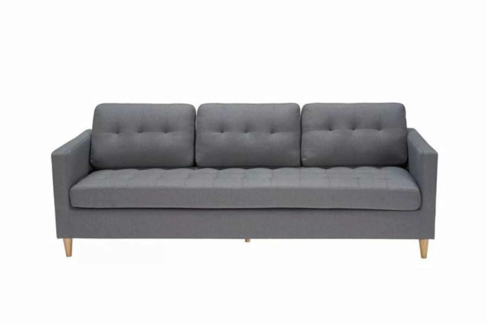 ebuy24 3-Sitzer Marino Sofa 3 Personen Stoff grau. günstig online kaufen