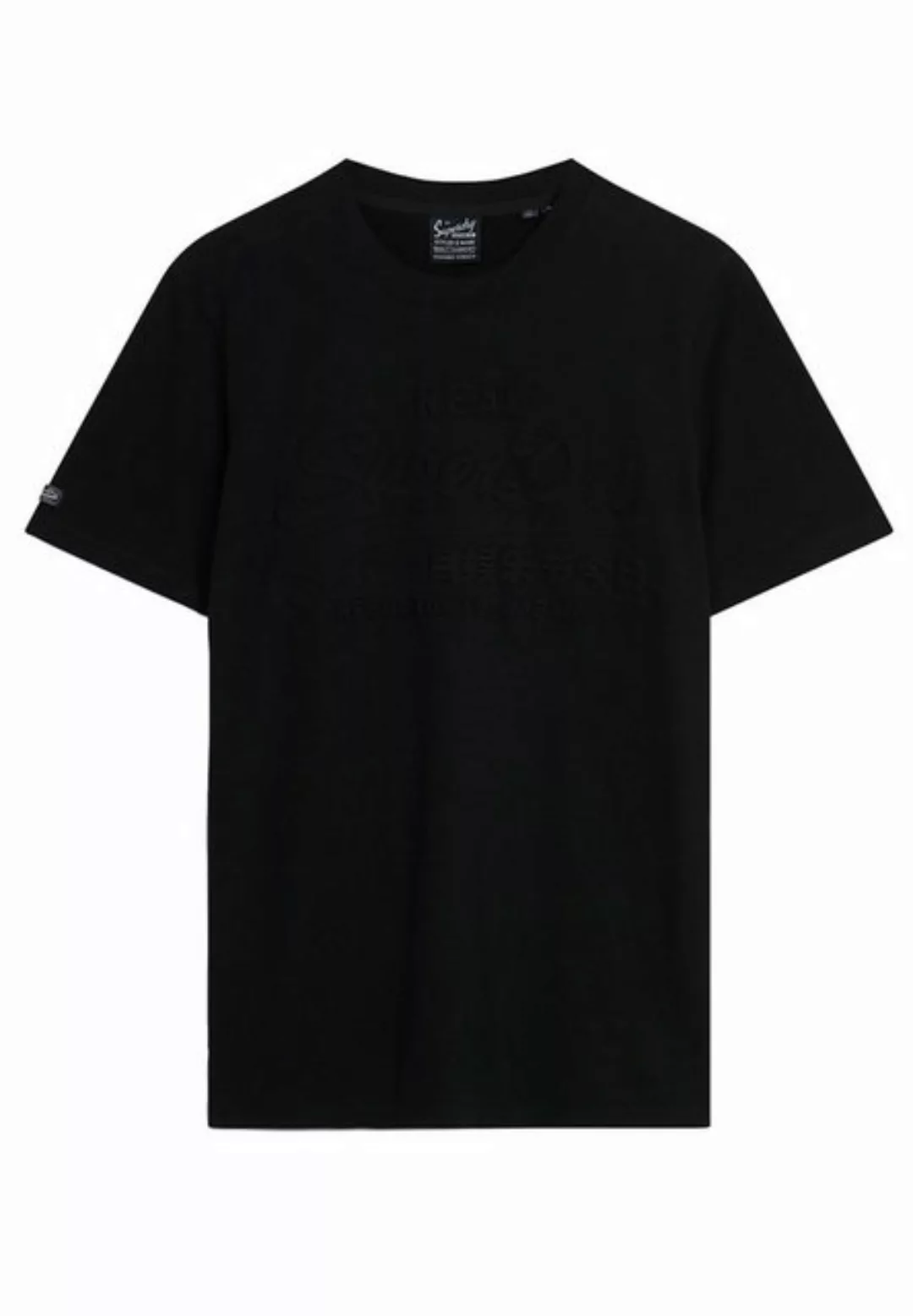 Superdry T-Shirt Superdry Herren T-Shirt EMBOSSED VL T SHIRT Jet Black günstig online kaufen