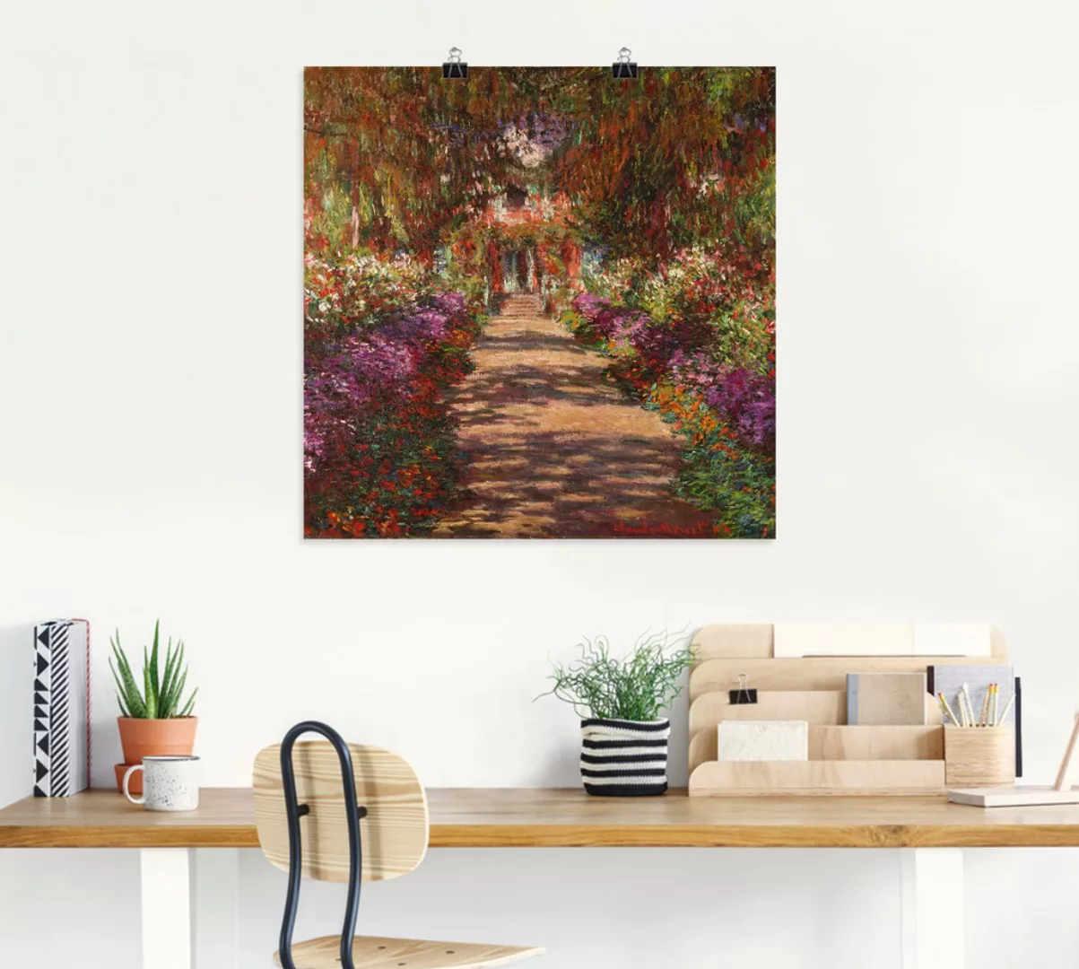 Artland Wandbild »Weg in Monets Garten in Giverny. 1902«, Garten, (1 St.), günstig online kaufen