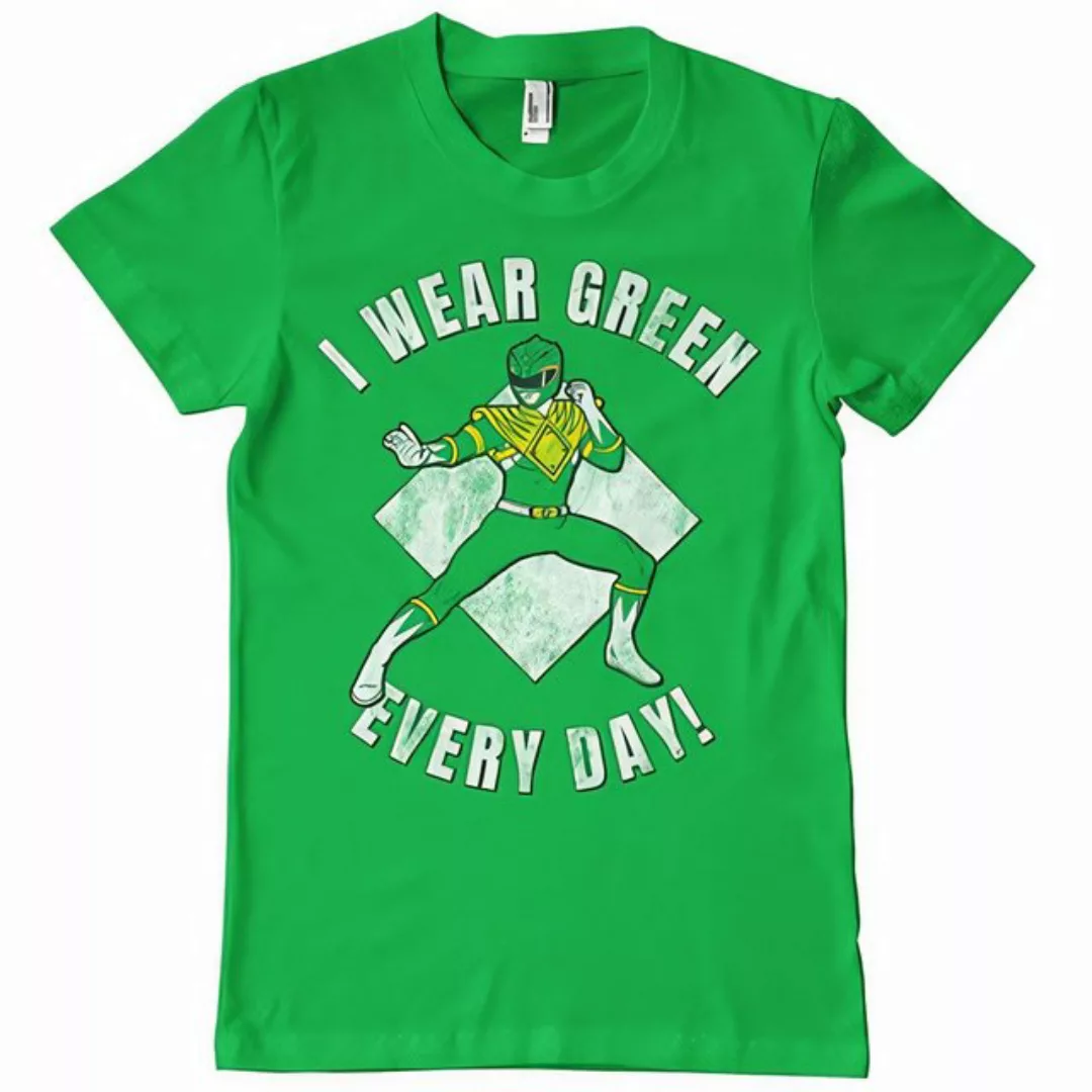 POWER RANGERS T-Shirt I Wear Green Every Day T-Shirt günstig online kaufen