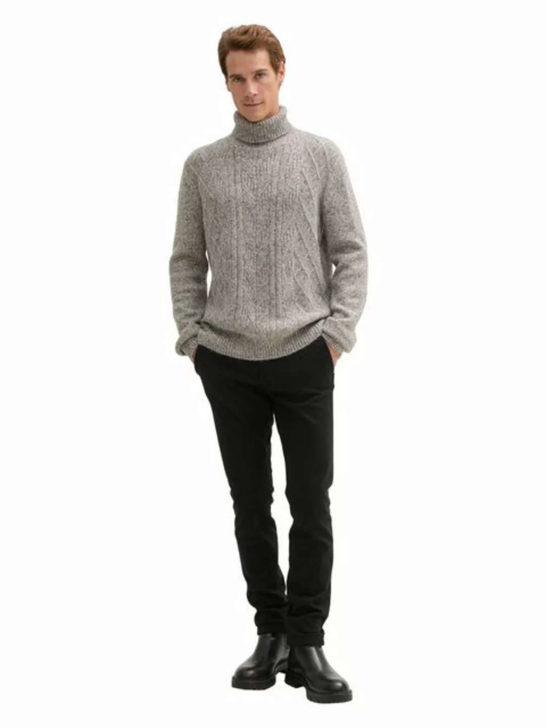 TOM TAILOR Strickpullover Rollkragenpullover mit recycelter Wolle günstig online kaufen