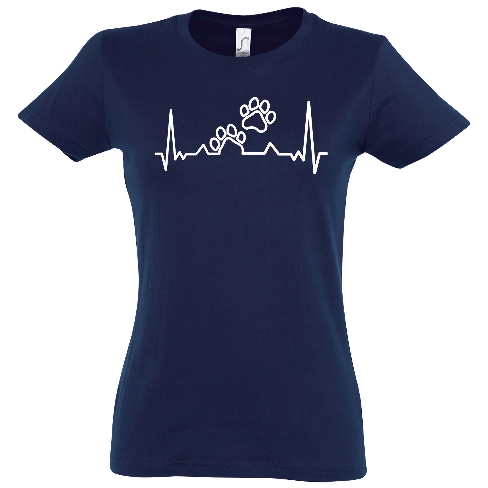 Youth Designz T-Shirt Heartbeat Hundepfoten Damen günstig online kaufen