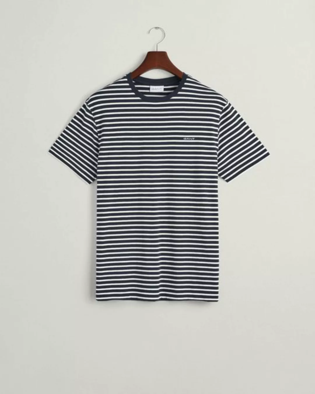 Gant T-Shirt STRIPED T-SHIRT, EVENING BLUE günstig online kaufen