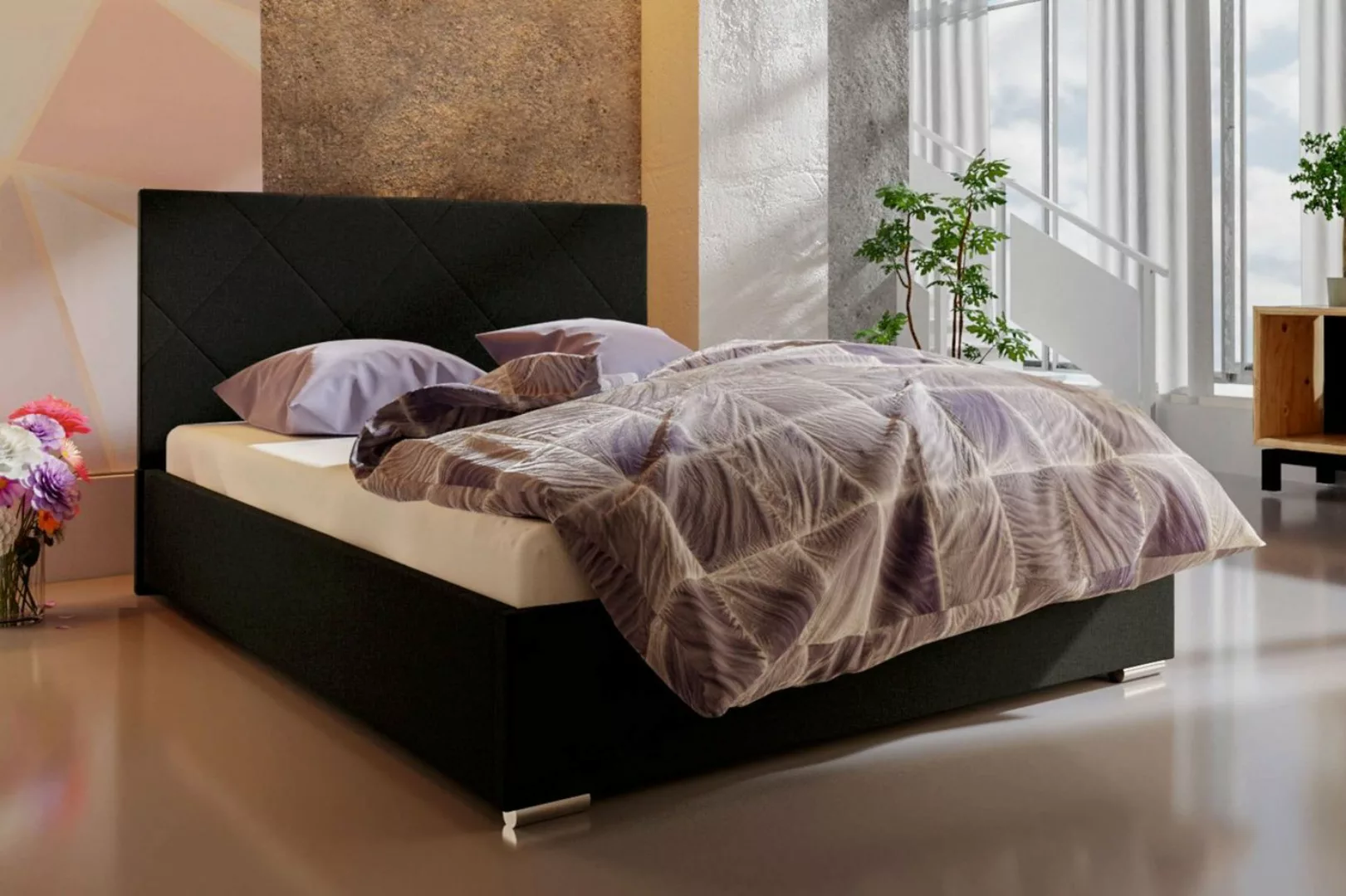 99rooms Polsterbett Luando (Schlafzimmerbett, Bett), 140/160/180 x 200 cm, günstig online kaufen
