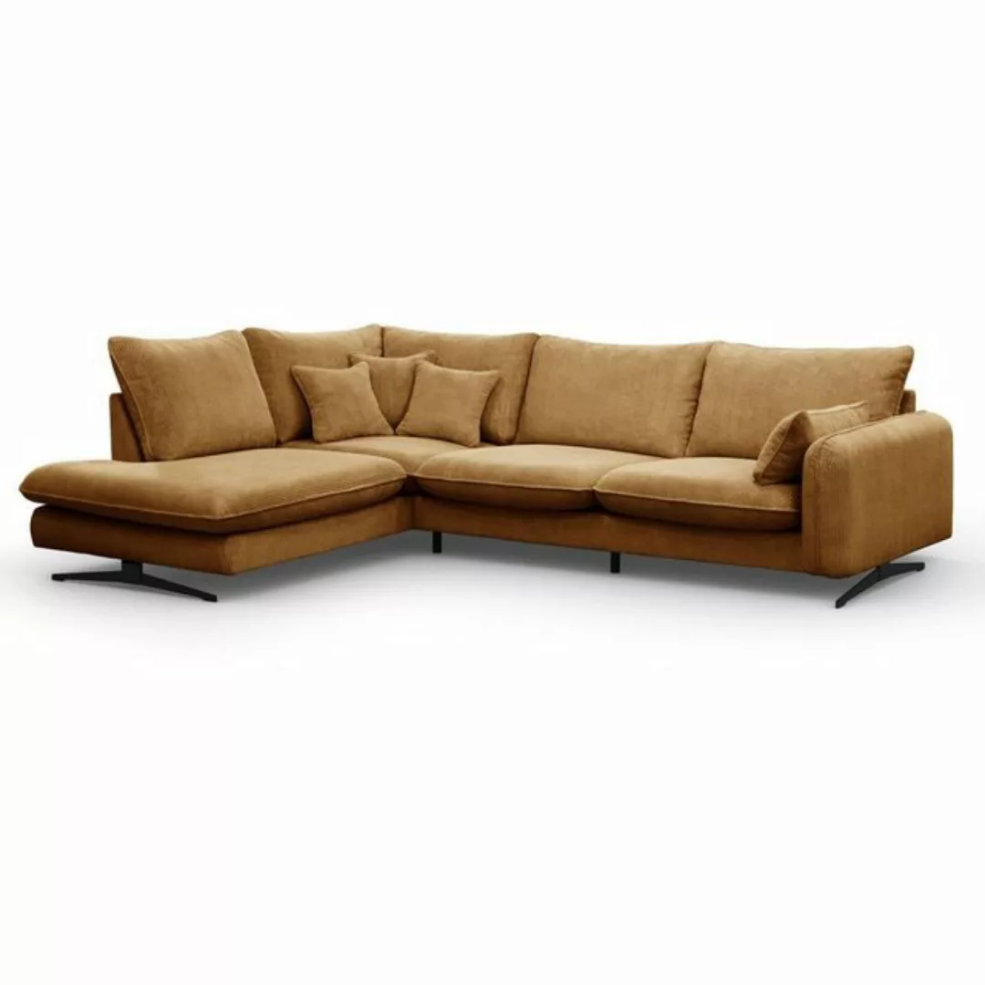 Beautysofa Ecksofa Prince, L-Form Polstersofa aus Cord-Bezug günstig online kaufen