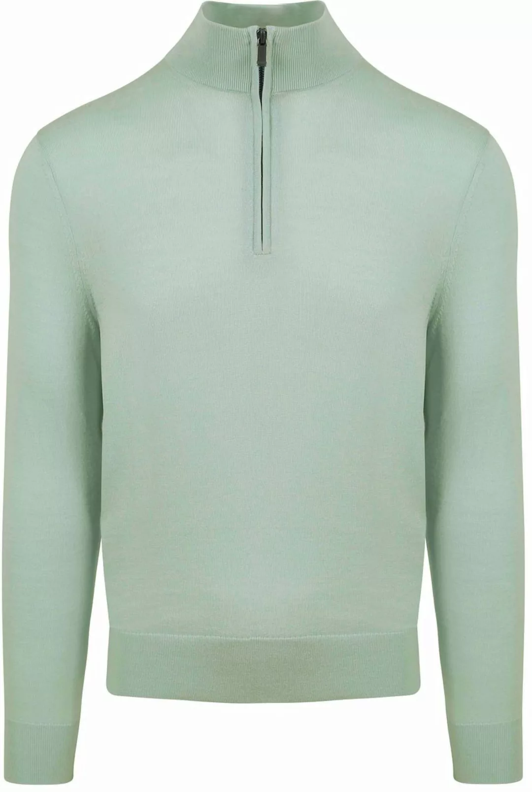 Suitable Merino Half Zip Pullover Grün - Größe XL günstig online kaufen