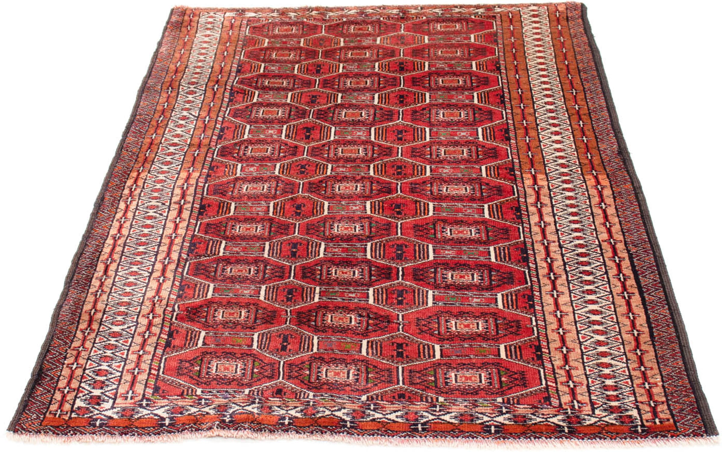 morgenland Orientteppich »Belutsch - 134 x 94 cm - dunkelrot«, rechteckig, günstig online kaufen