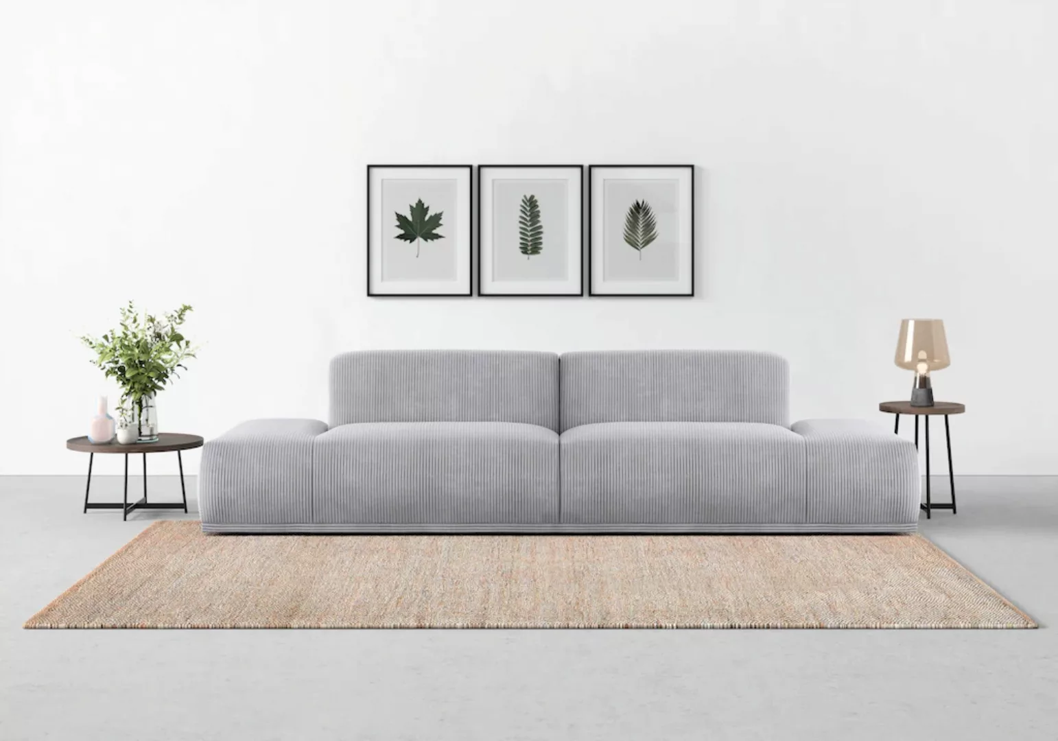 TRENDMANUFAKTUR Big-Sofa "Braga", in moderner Optik, mit hochwertigem Kalts günstig online kaufen