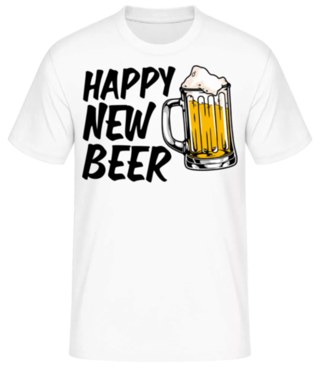 Happy New Beer · Männer Basic T-Shirt günstig online kaufen
