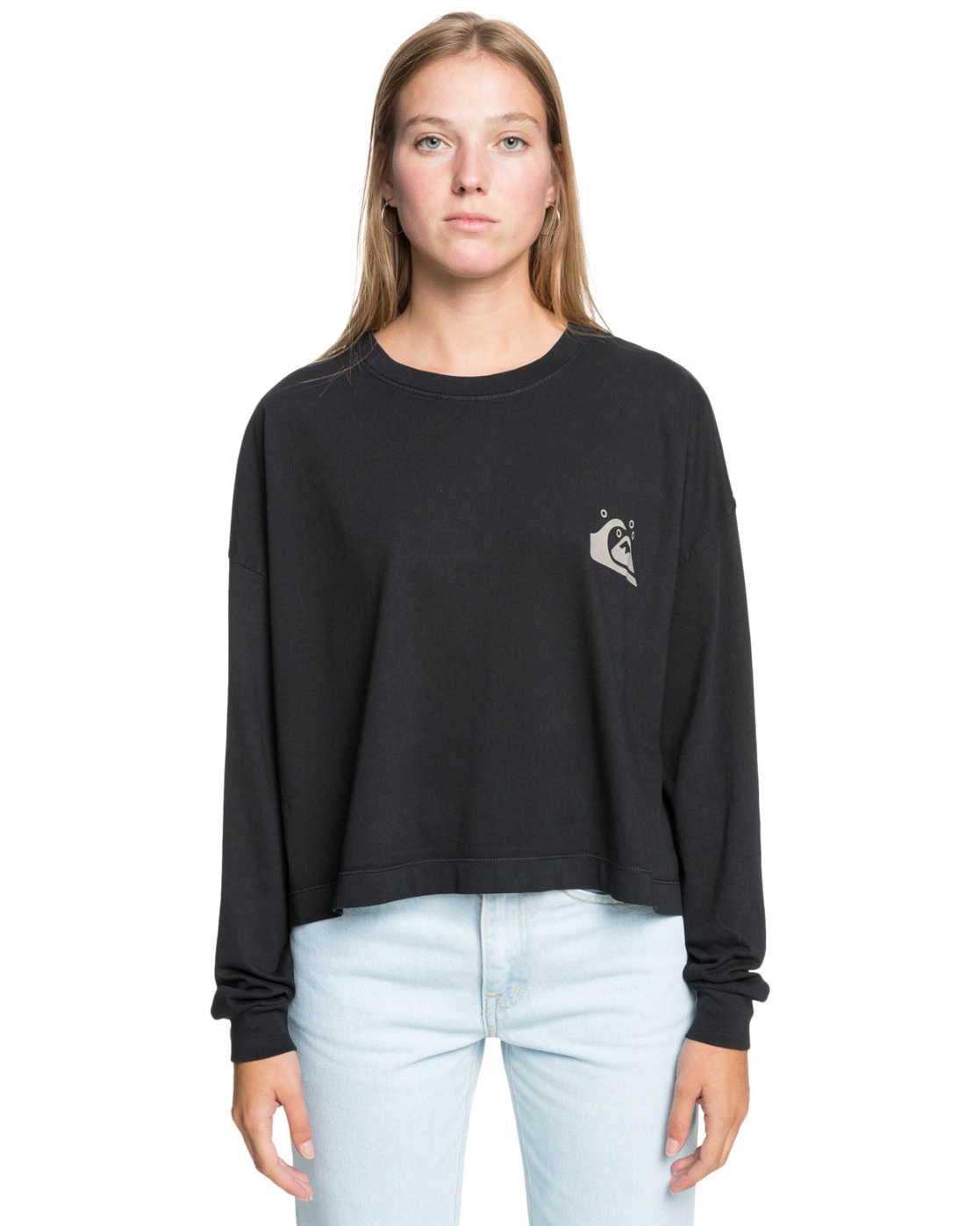 Quiksilver Langarmshirt "Quiksilver Womens Oversized Crop" günstig online kaufen