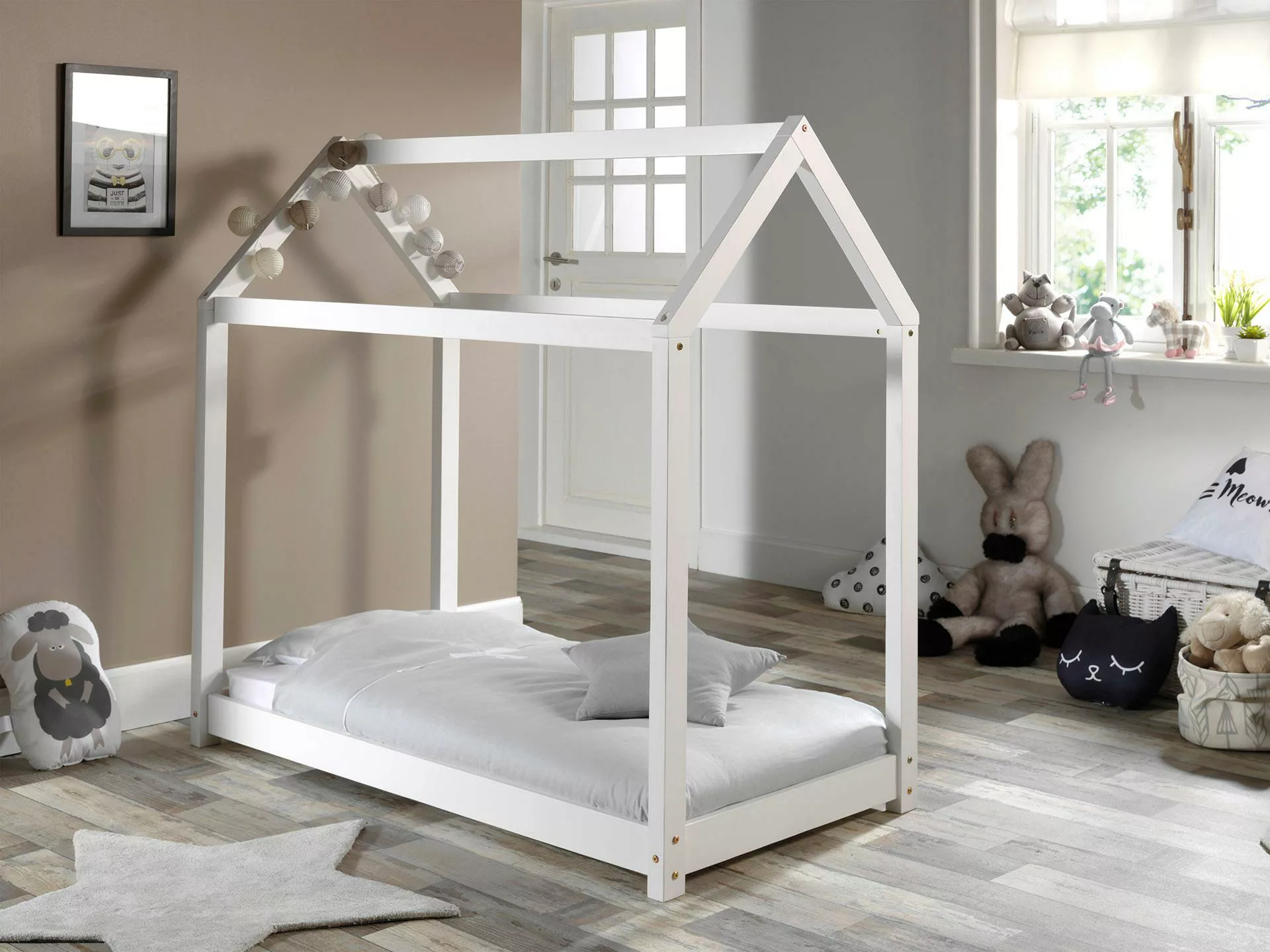 Faizee Möbel Kinderbett Hausbett Cabane Liegefläche 70 x 140 cm Natur oder günstig online kaufen