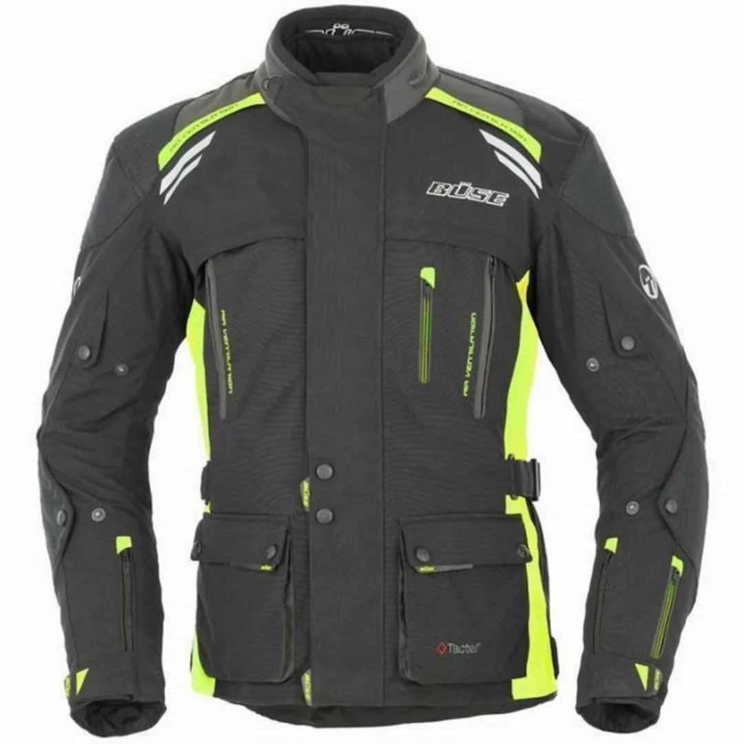 Büse Motorradjacke Büse Highland Textiljacke schwarz / gelb Herren 48 günstig online kaufen