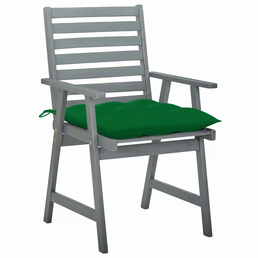 Garten-essstühle Mit Kissen 3 Stk. Massivholz Akazie günstig online kaufen