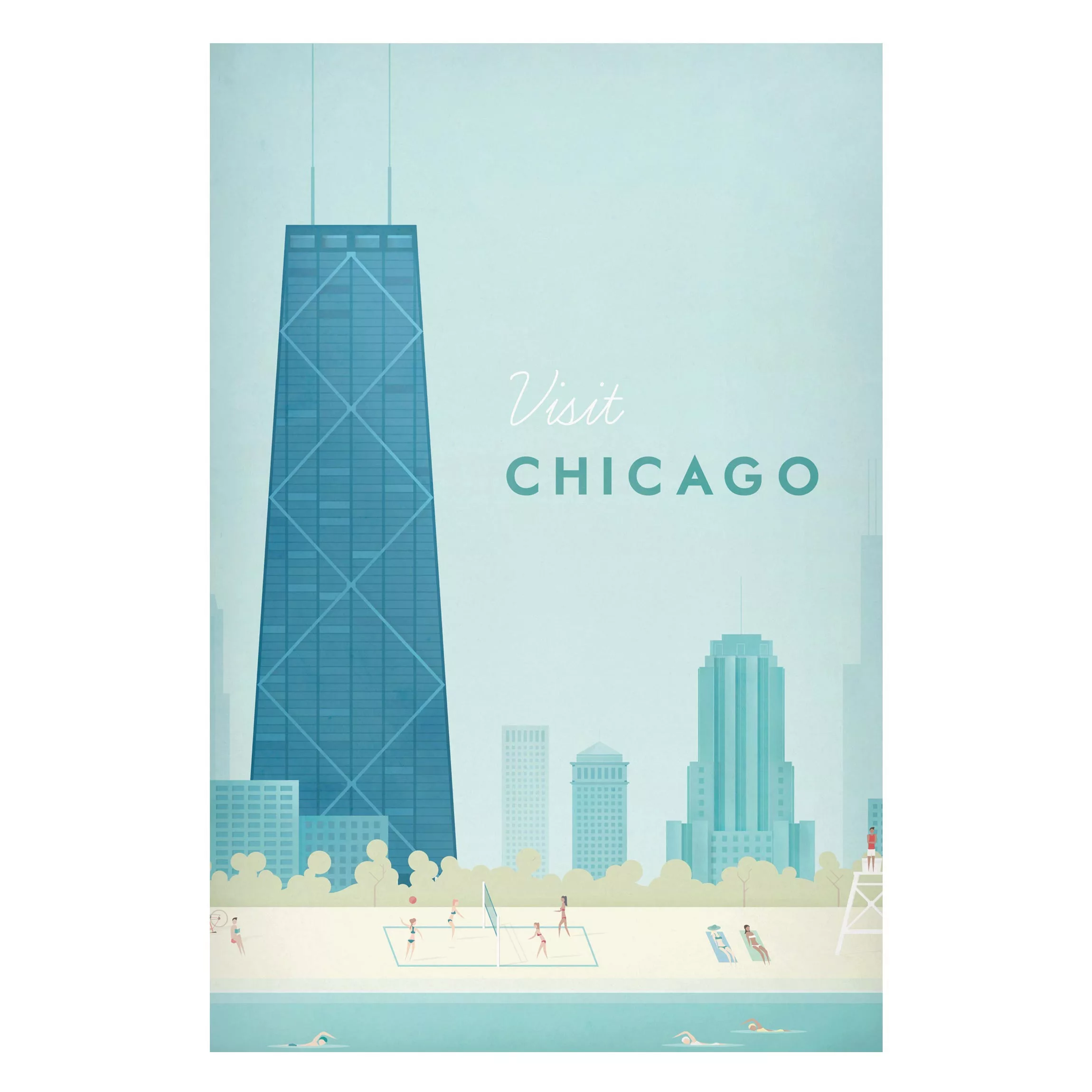 Magnettafel Architektur & Skyline - Hochformat 2:3 Reiseposter - Chicago günstig online kaufen