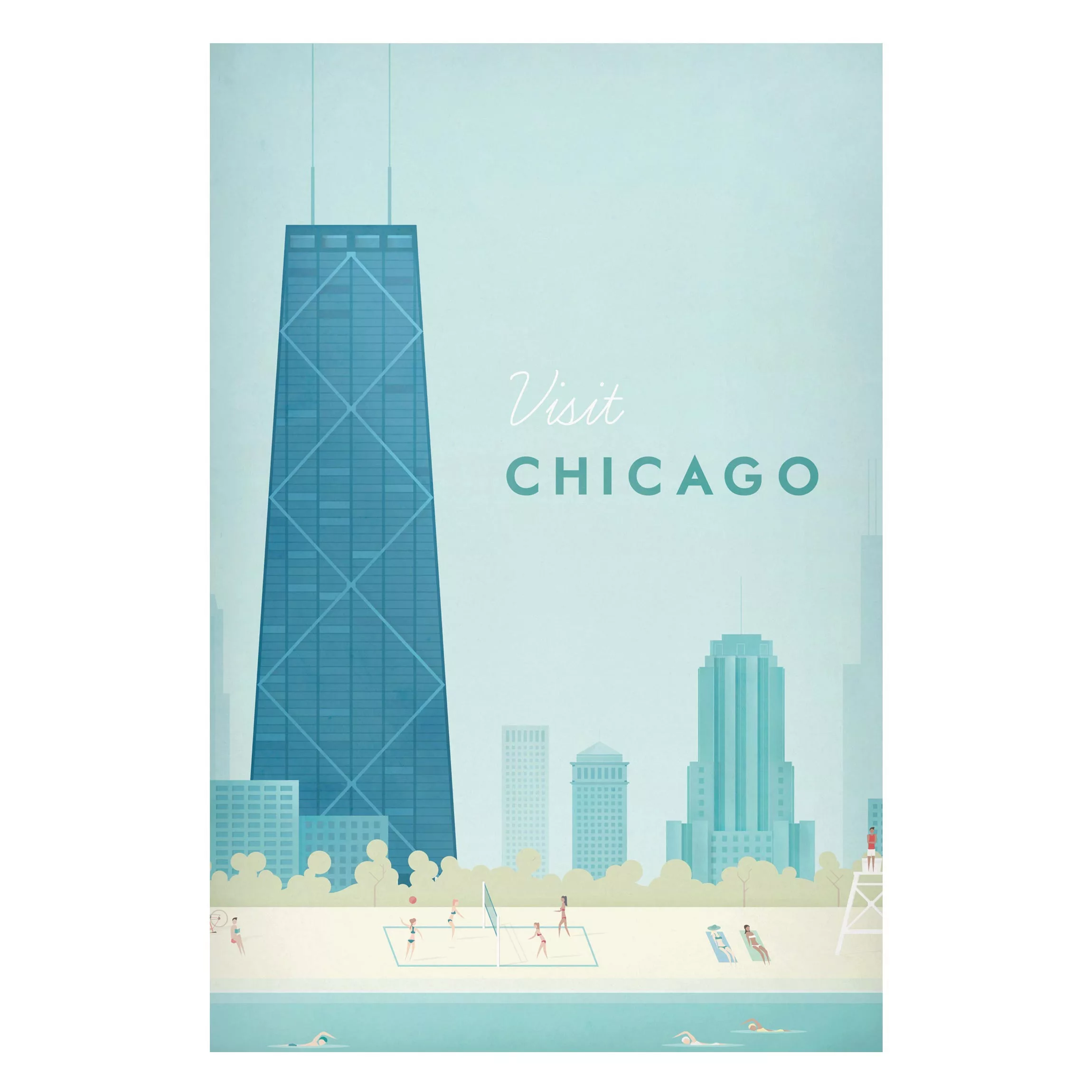 Magnettafel - Hochformat 2:3 Reiseposter - Chicago günstig online kaufen