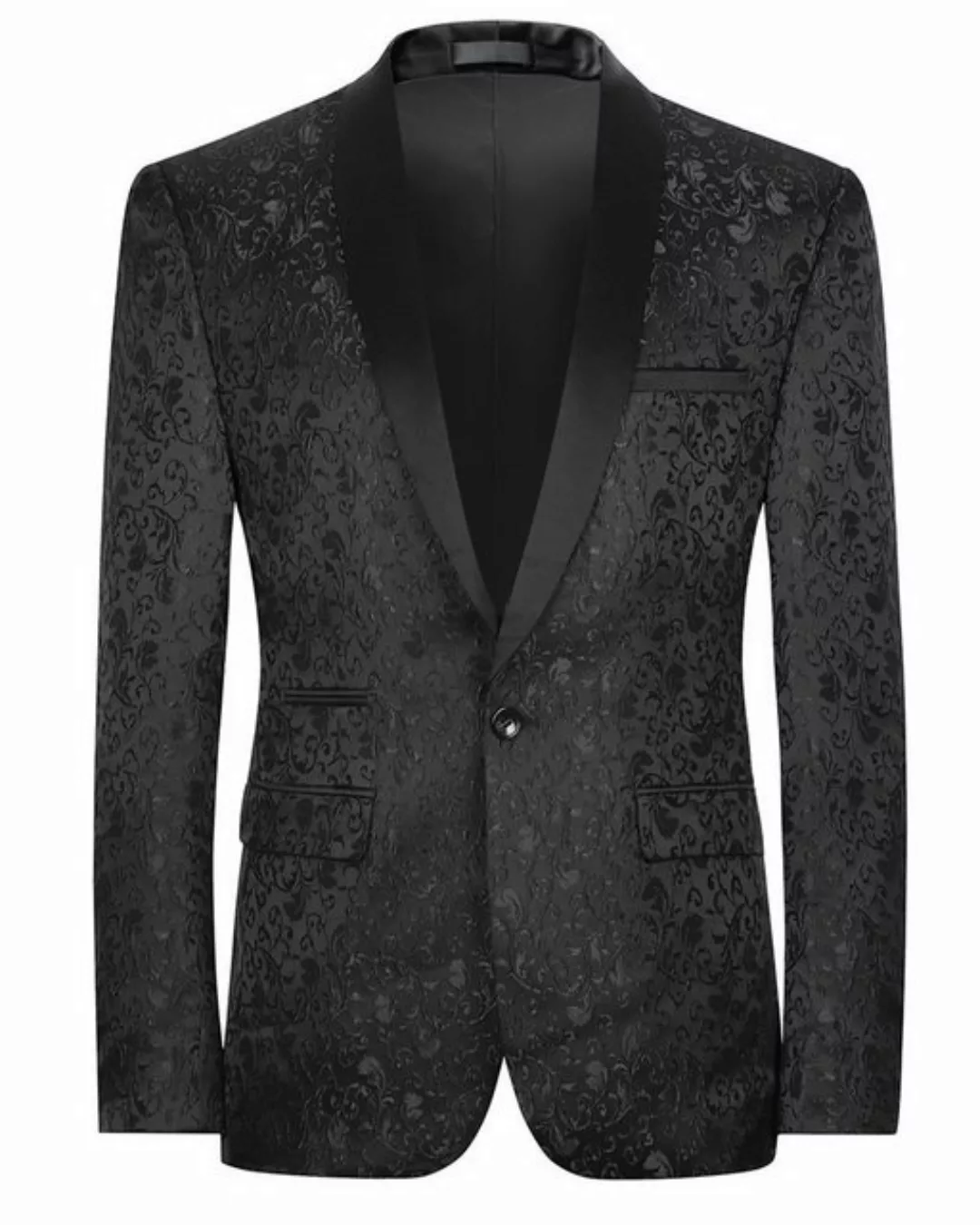 Allthemen Smokingsakko Herren Sakko Bunt Jacquard Glitzer Smokingjacke für günstig online kaufen