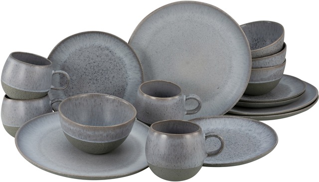 CreaTable Kombiservice LOFT STONE grau Steinzeug 16 tlg. günstig online kaufen