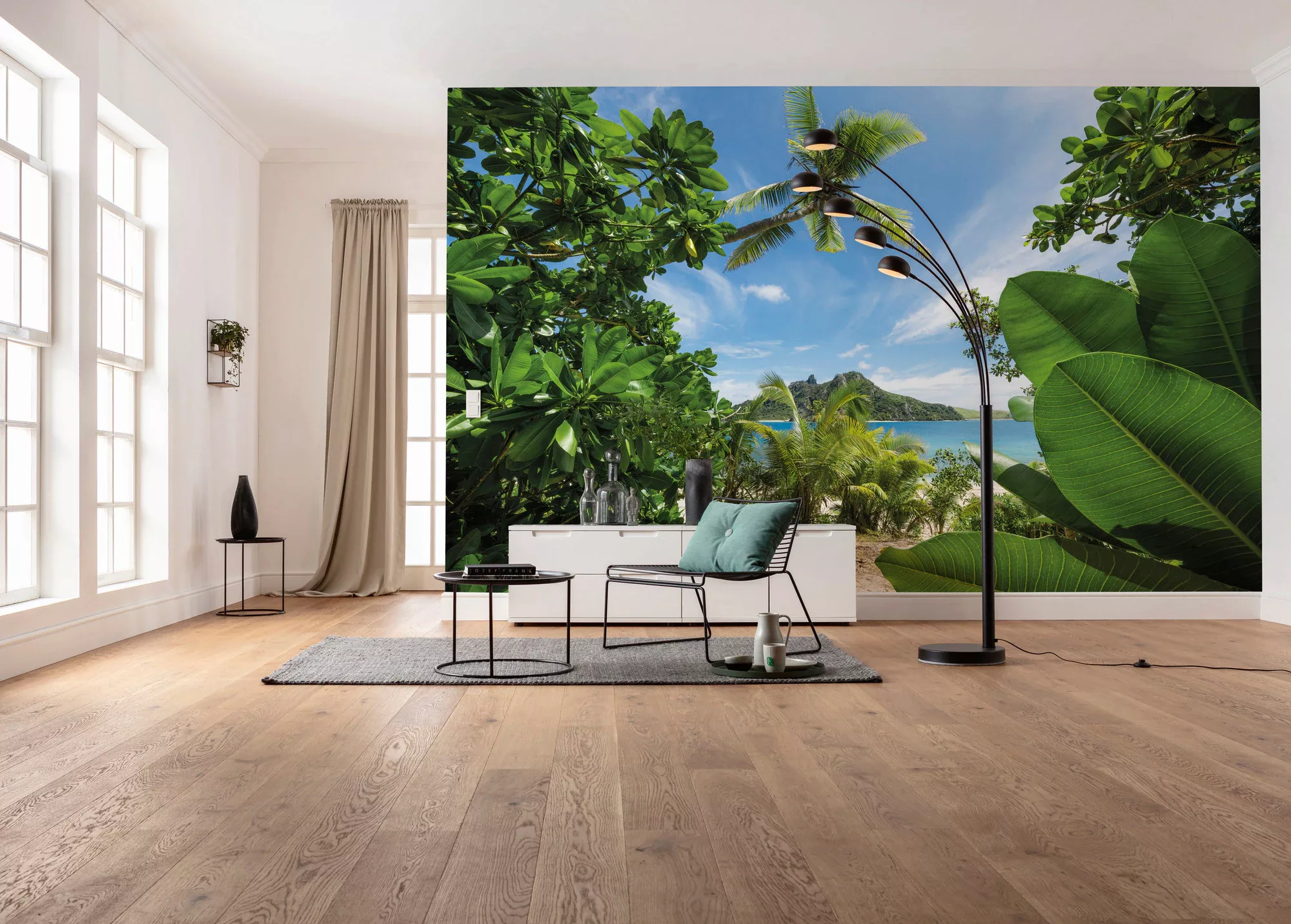KOMAR Vlies Fototapete - Cast Away Jungle  - Größe 450 x 280 cm mehrfarbig günstig online kaufen