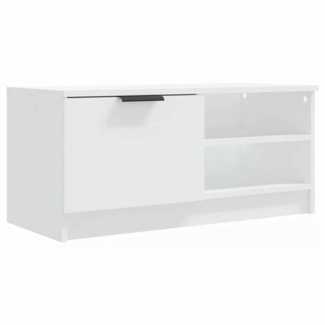 vidaXL TV-Schrank TV-Schrank Weiß 80x35x36,5 cm Spanplatte Lowboard günstig online kaufen