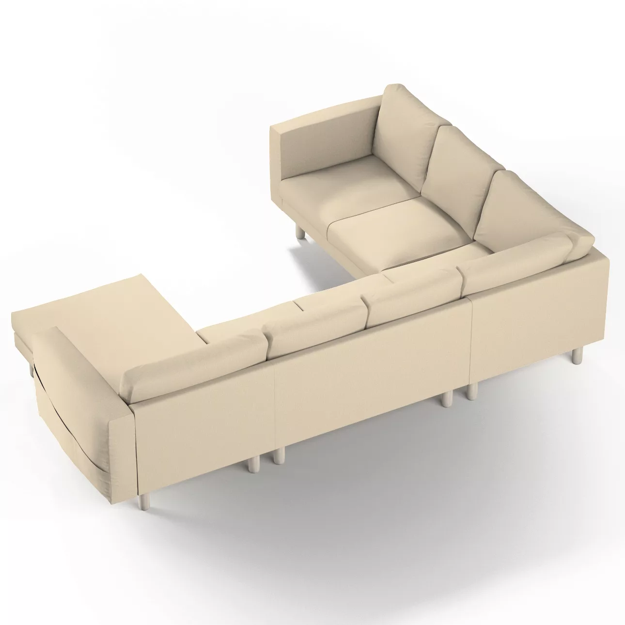 Bezug für Norsborg 5-Sitzer Ecksofa mit Recamiere, beige, Norsborg Bezug fü günstig online kaufen