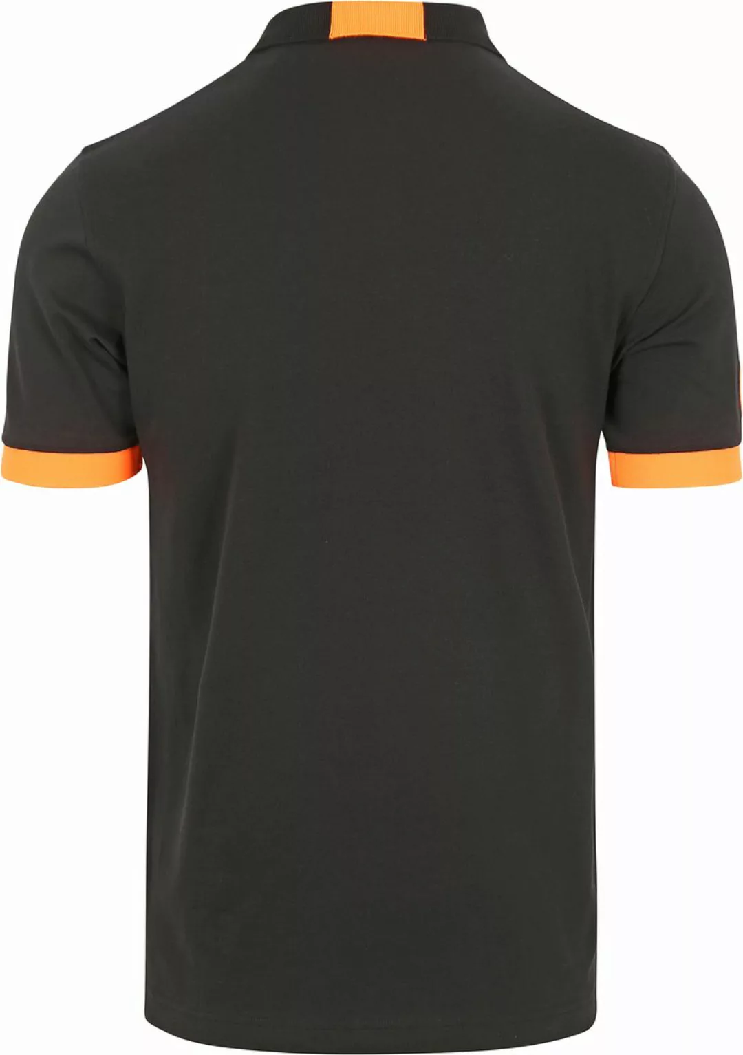 Sun68 Poloshirt Logo Fluo Schwarz  - Größe L günstig online kaufen