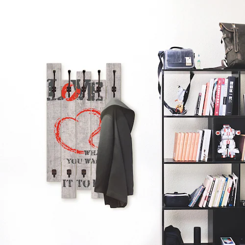 Artland Garderobenleiste »Liebe ist...«, teilmontiert günstig online kaufen