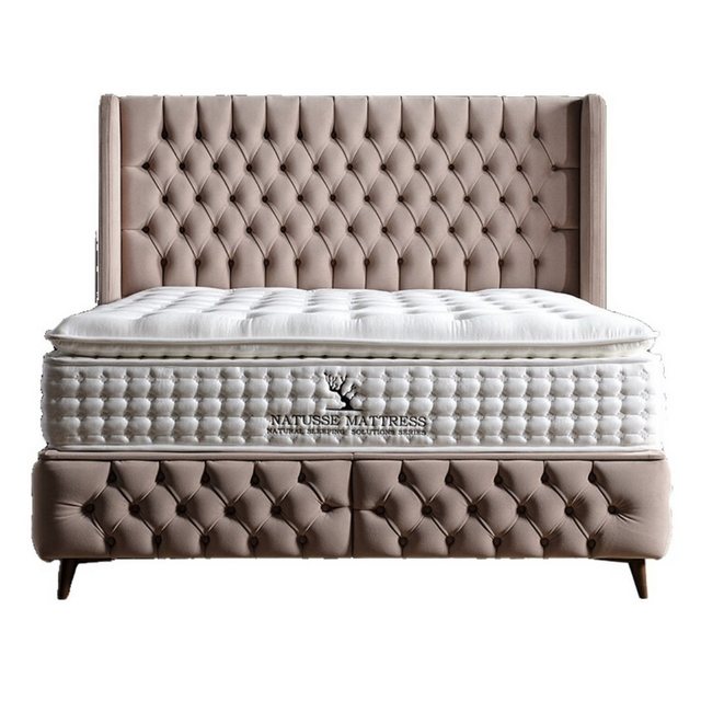 Villa Möbel Boxspringbett Daisy, XXL-Bettkasten mit Gasdruckfedern  mühelos günstig online kaufen