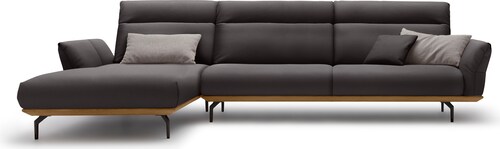 Creation BY ROLF BENZ Ecksofa »CR.460«, Sockel in Nussbaum, Winkelfüße in U günstig online kaufen