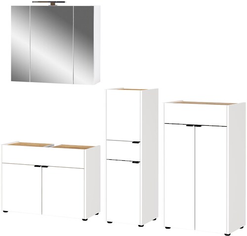 GERMANIA Badmöbel-Set "Ameca", (4 St.), Badezimmer-Set: Waschbeckenuntersch günstig online kaufen