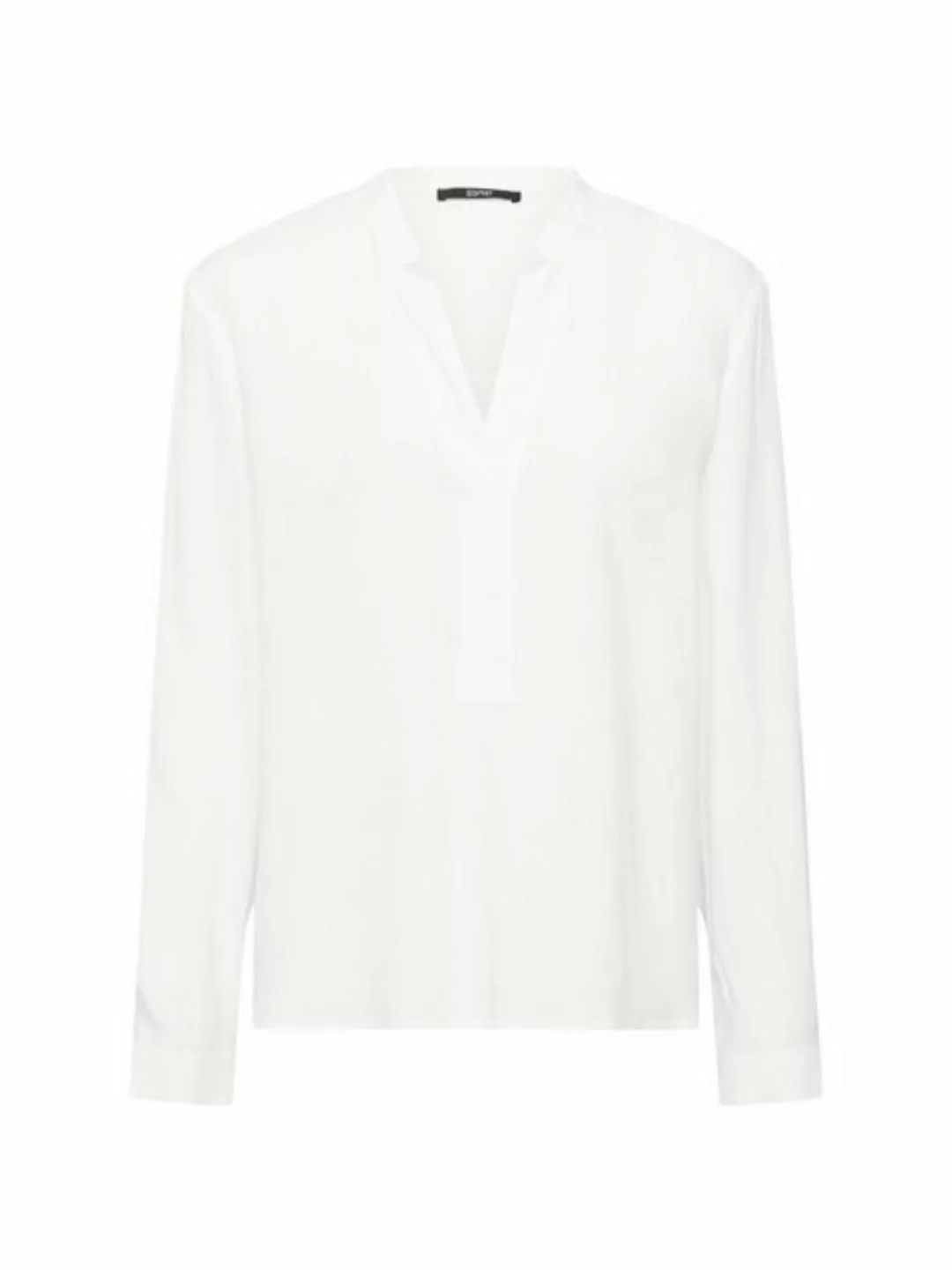 Esprit Collection Langarmbluse Bluse mit V-Neck, LENZING™ ECOVERO™ günstig online kaufen
