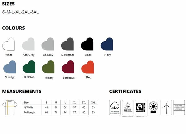 Unisex T-shirt Rollärmel Von Neutral Bio Baumwolle Rollsleeve günstig online kaufen