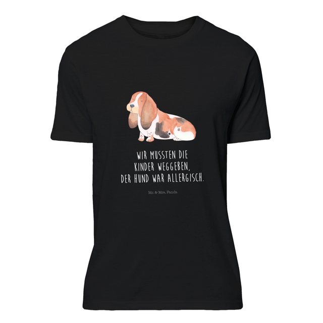 Mr. & Mrs. Panda T-Shirt Hund Basset Hound - Schwarz - Geschenk, Hundeliebe günstig online kaufen