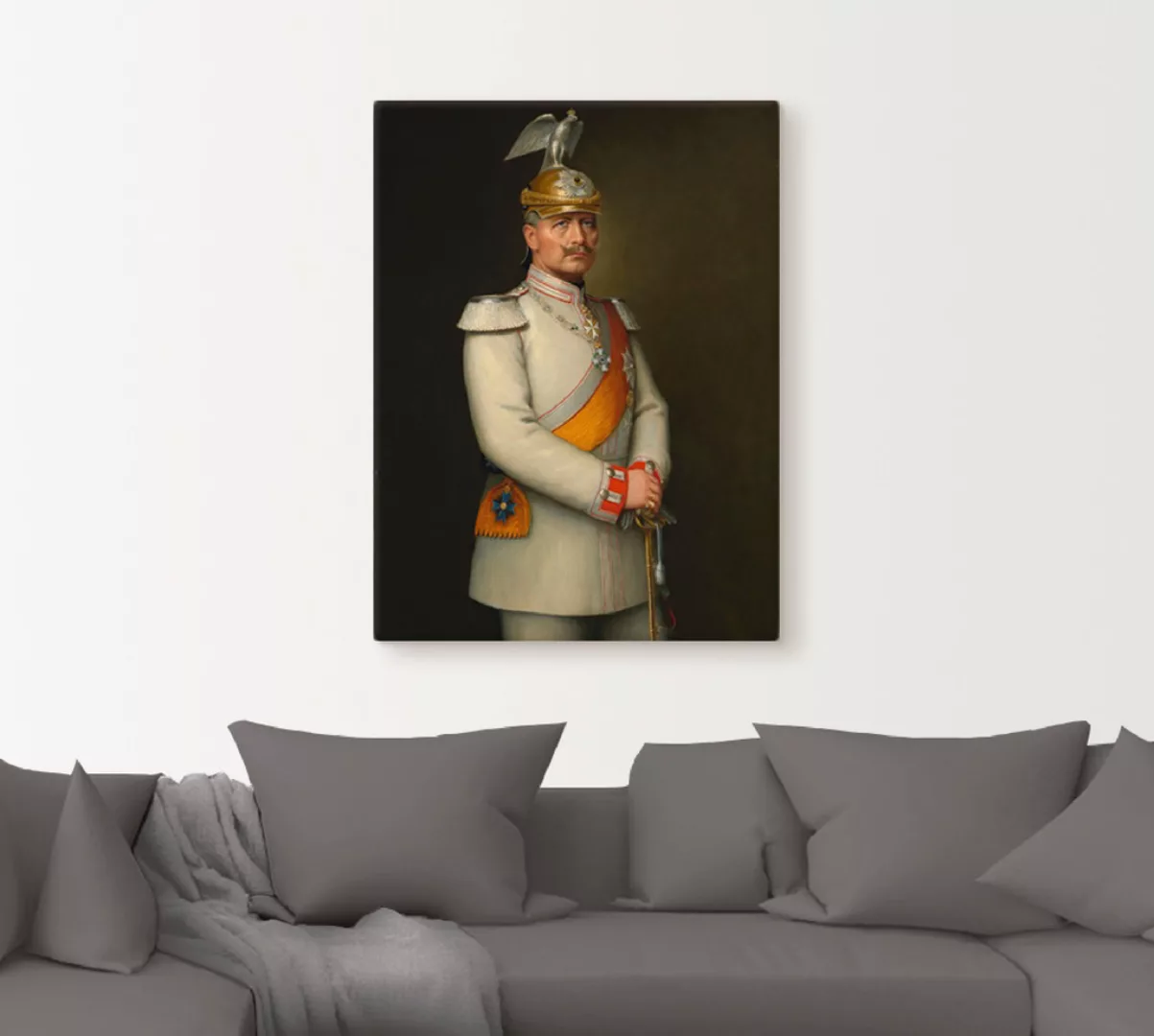Artland Wandbild "Bildnis Kaiser Wilhelm II.", Menschen, (1 St.), als Leinw günstig online kaufen
