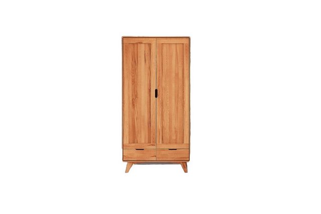 Natur24 Kleiderschrank Kleiderschrank Gerg Kernbuche 90x45x180 mit 2 Türen günstig online kaufen