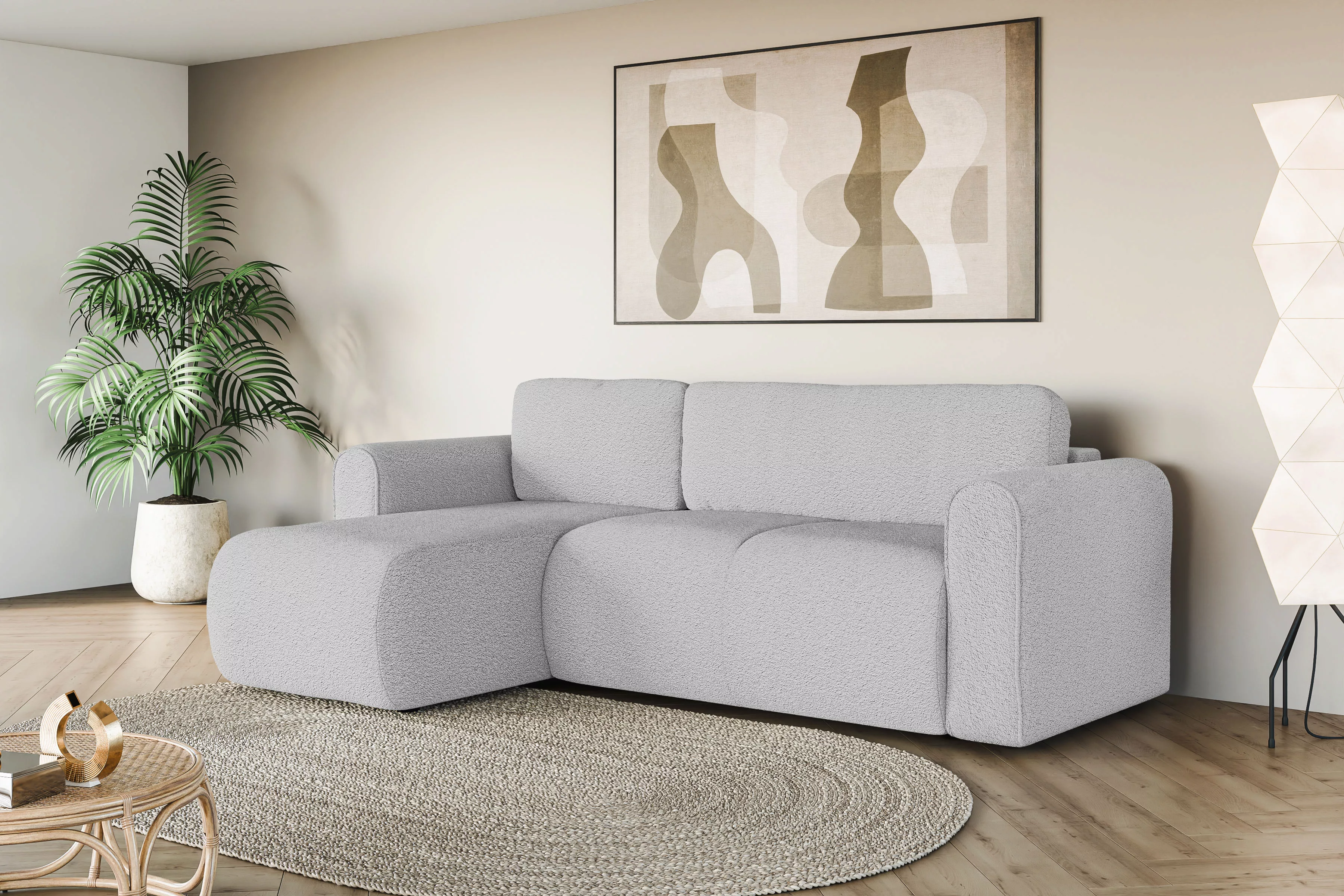 INOSIGN Ecksofa "Ecksofa Zacharia wahlweise mit Bettfunktion, BxTxH 250x166 günstig online kaufen