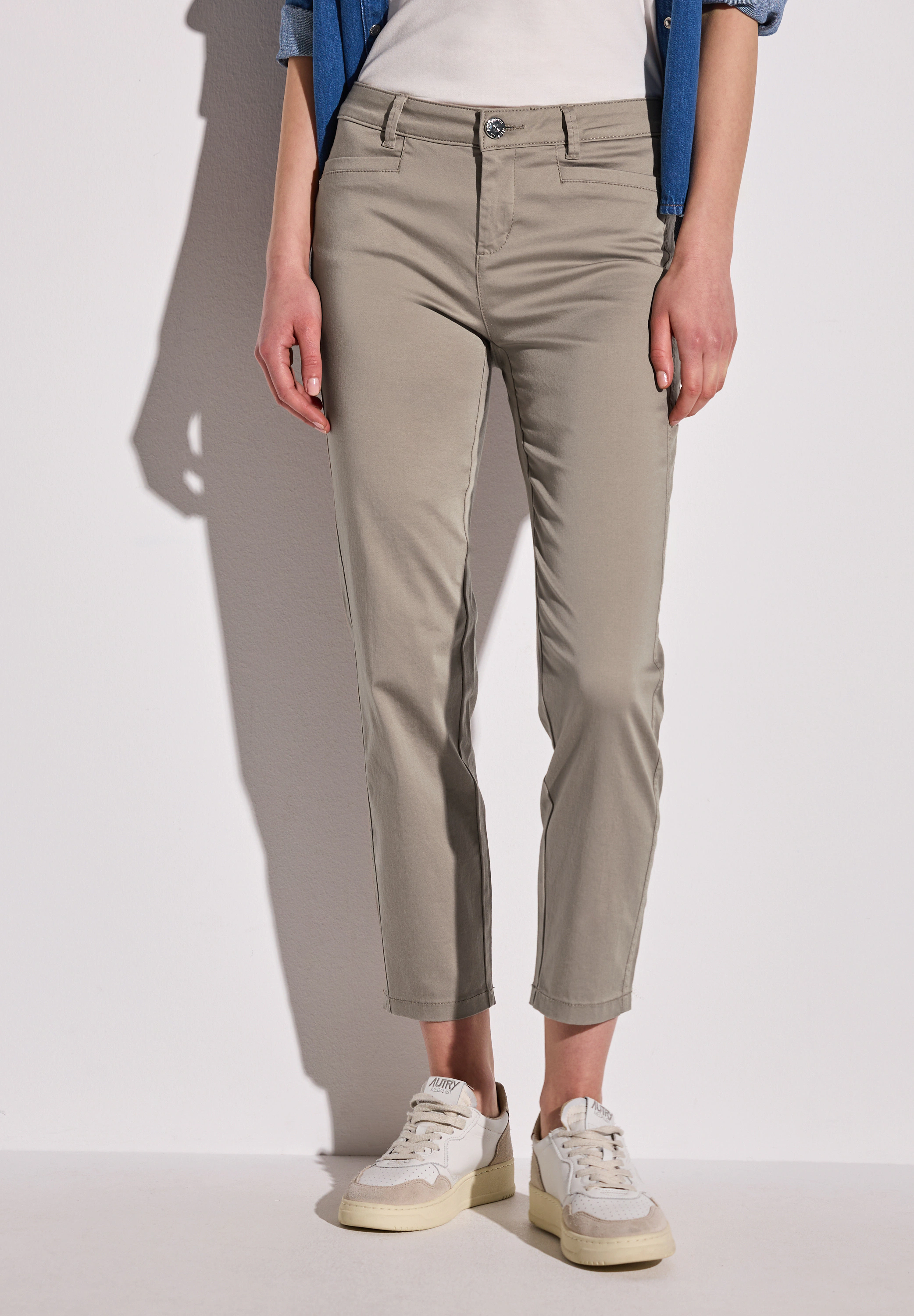 STREET ONE Stoffhose, aus Baumwolle mit Stretchanteil günstig online kaufen