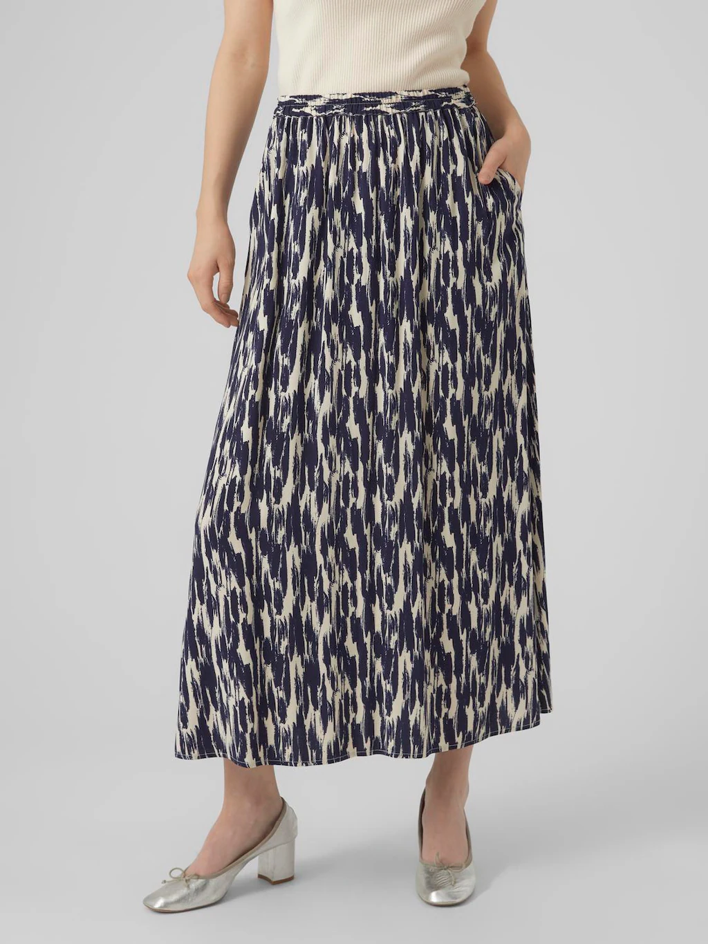 Vero Moda Maxirock "VMEASY JOY MAXI SLIT SKIRT WVN GA" günstig online kaufen