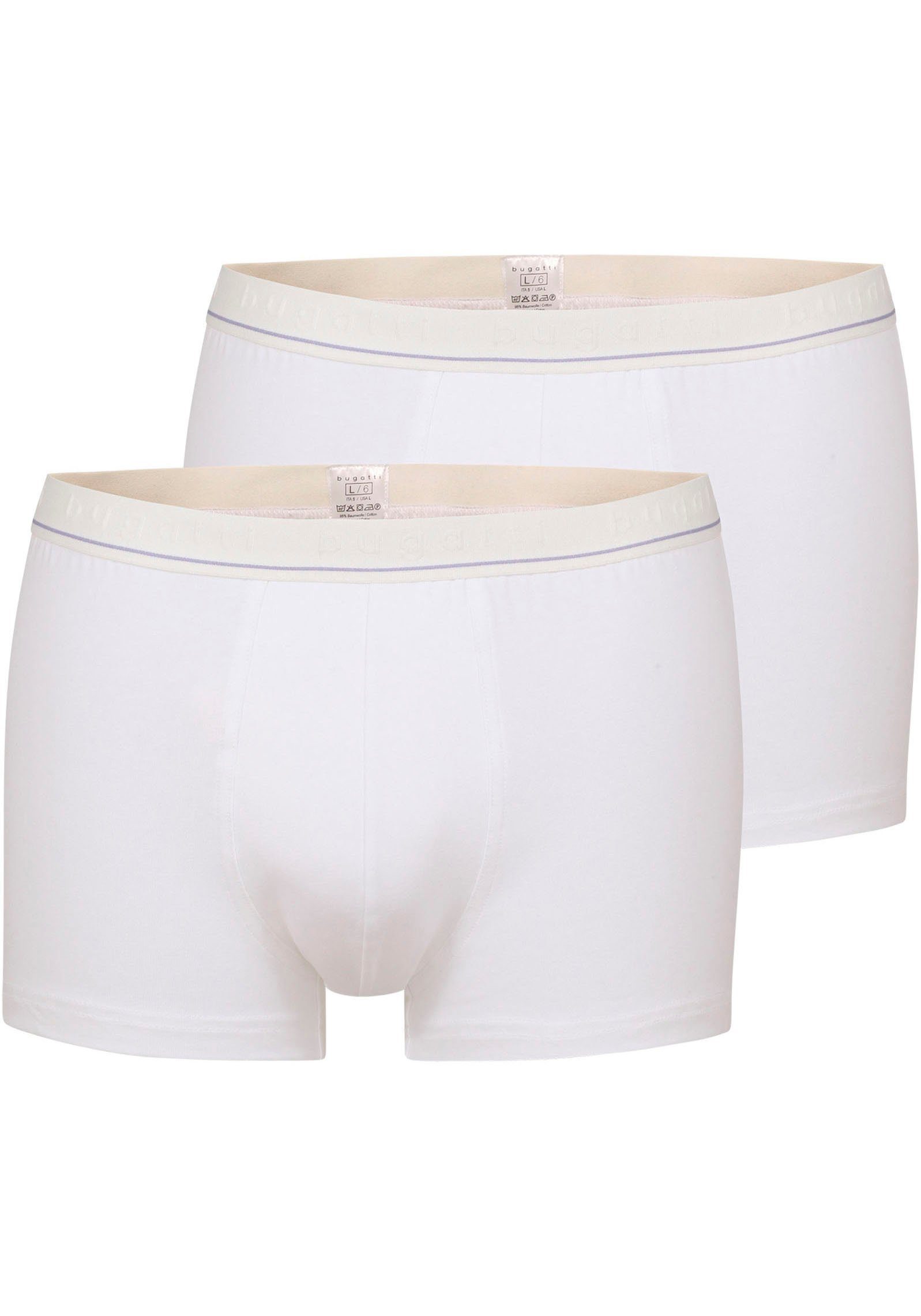 bugatti Boxer "Rom", (2er Pack), weich, basic, eng, atmungsaktiv, breiter B günstig online kaufen