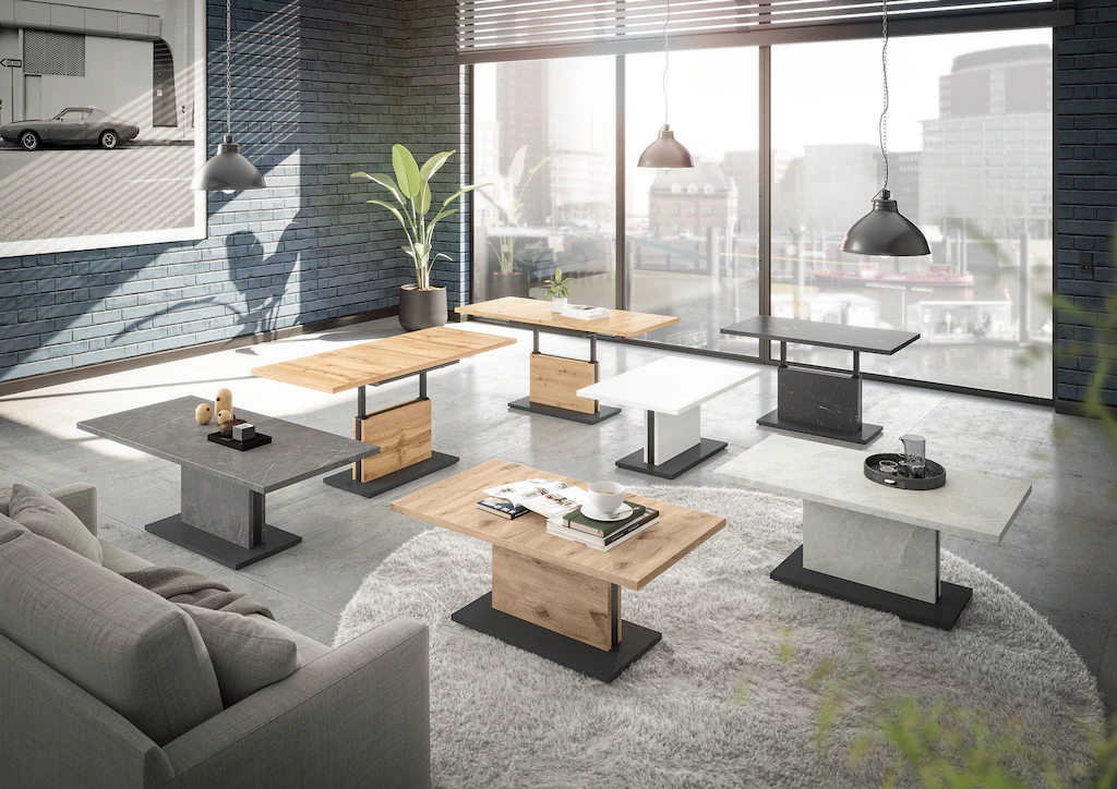 Mäusbacher Couchtisch "Lift Couchtisch", höhenverstellbar von 49-68 cm, Bre günstig online kaufen