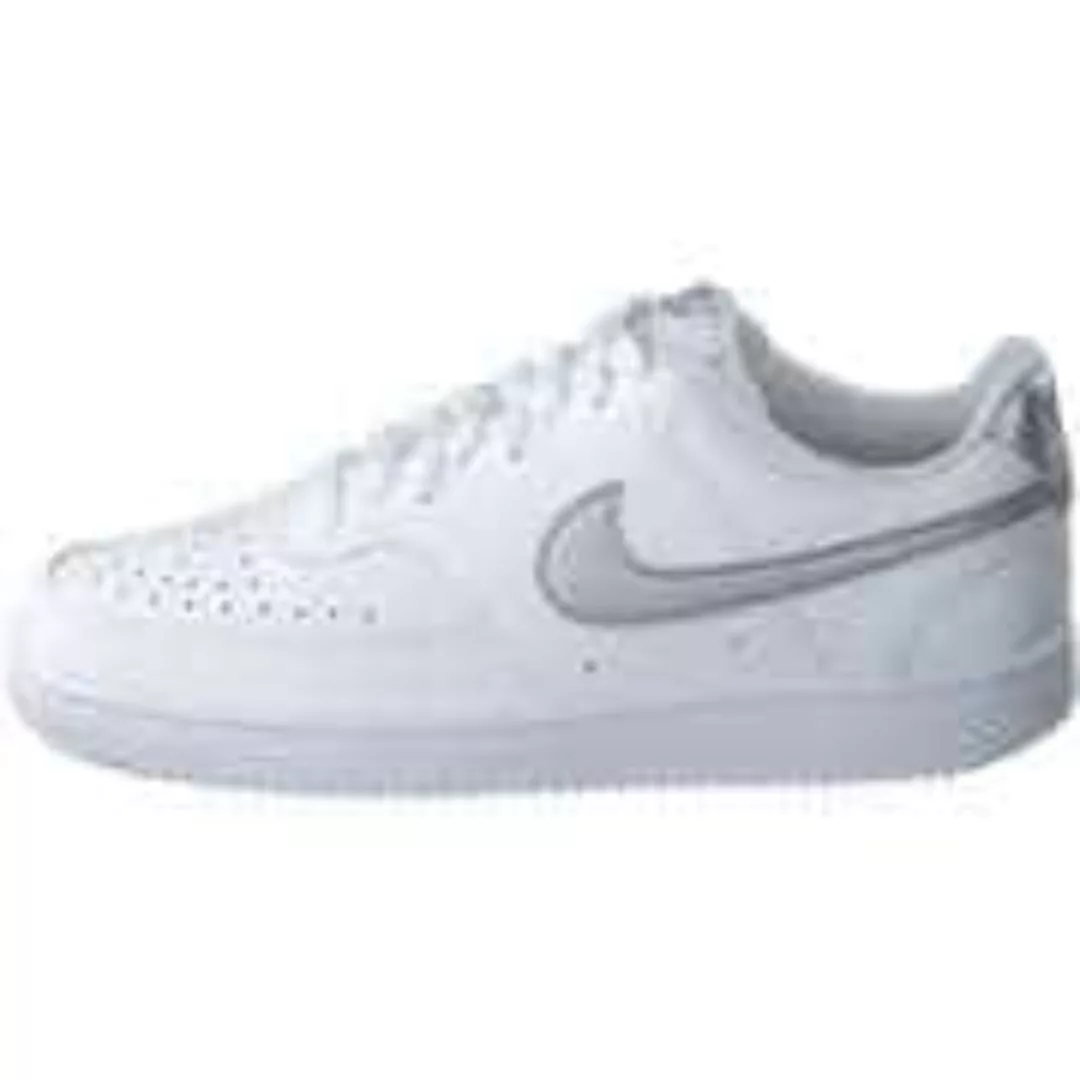 Nike Court Vision Low Sportschuhe EU 40 1/2 White / Metallic Silverer günstig online kaufen