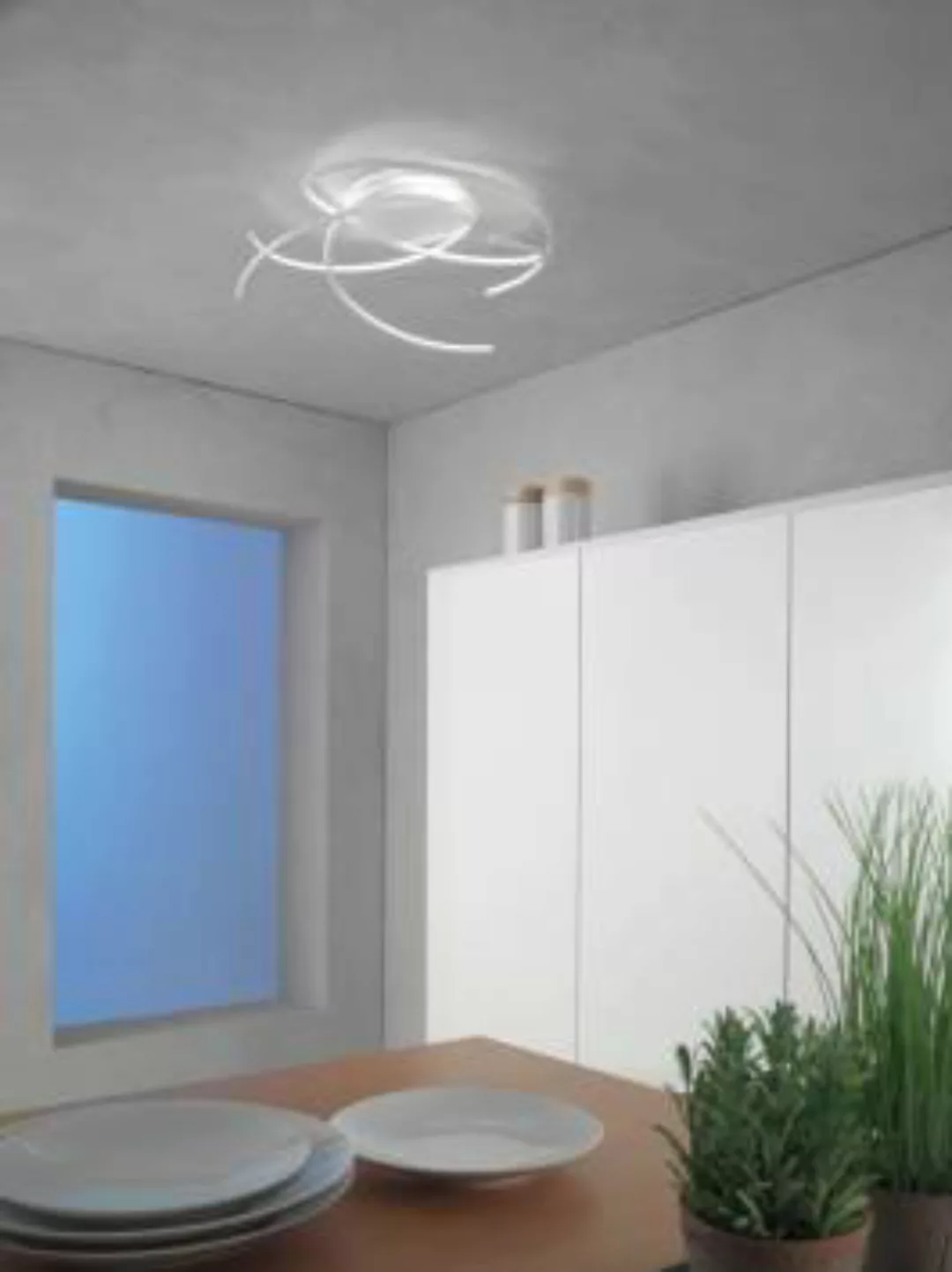Escale - 44480109 LED Deckenlampe Dimmbar Weiß Ø55cm Modern Design Raumlich günstig online kaufen