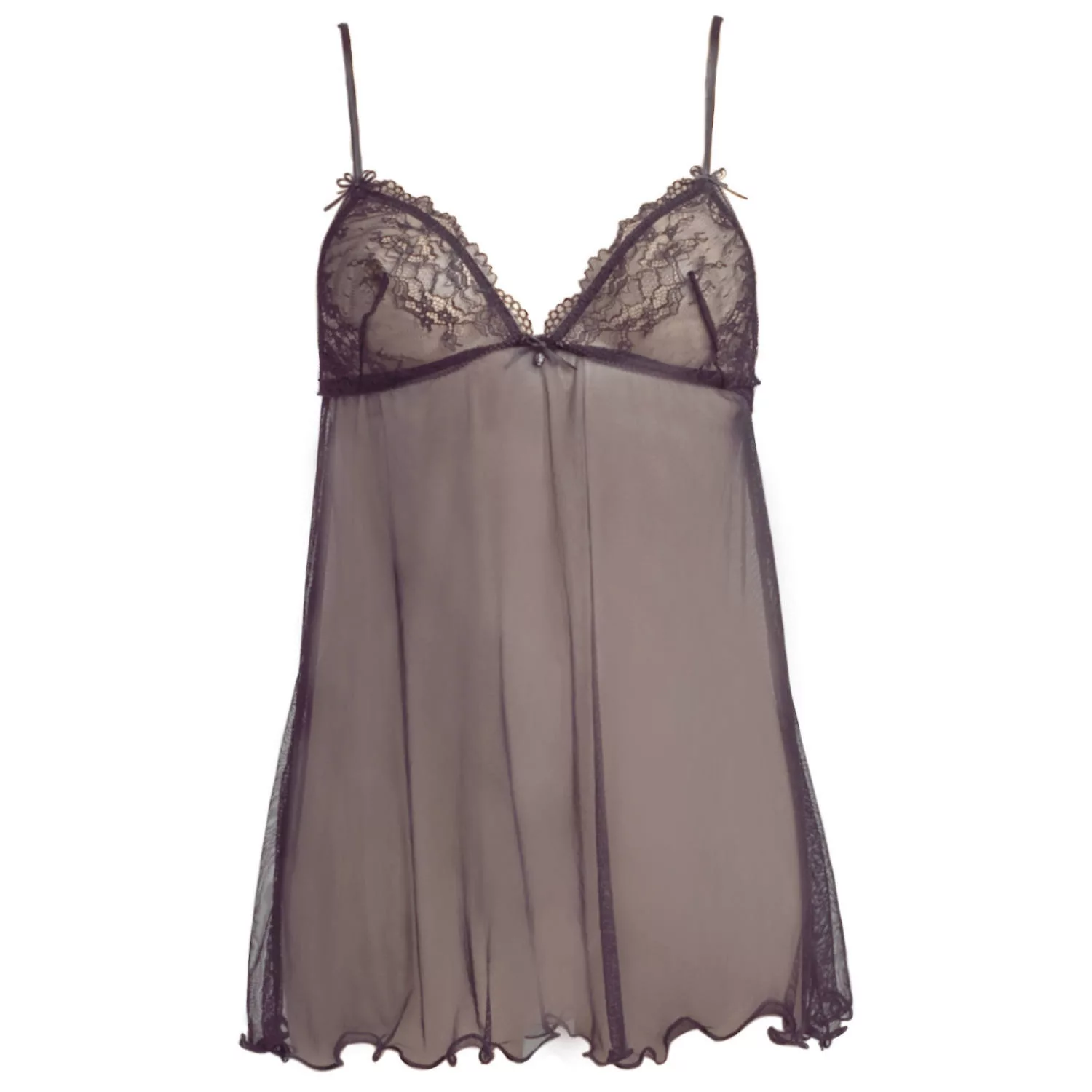 Escora zartes Kleid mit verspielter Spitze in schwarz günstig online kaufen