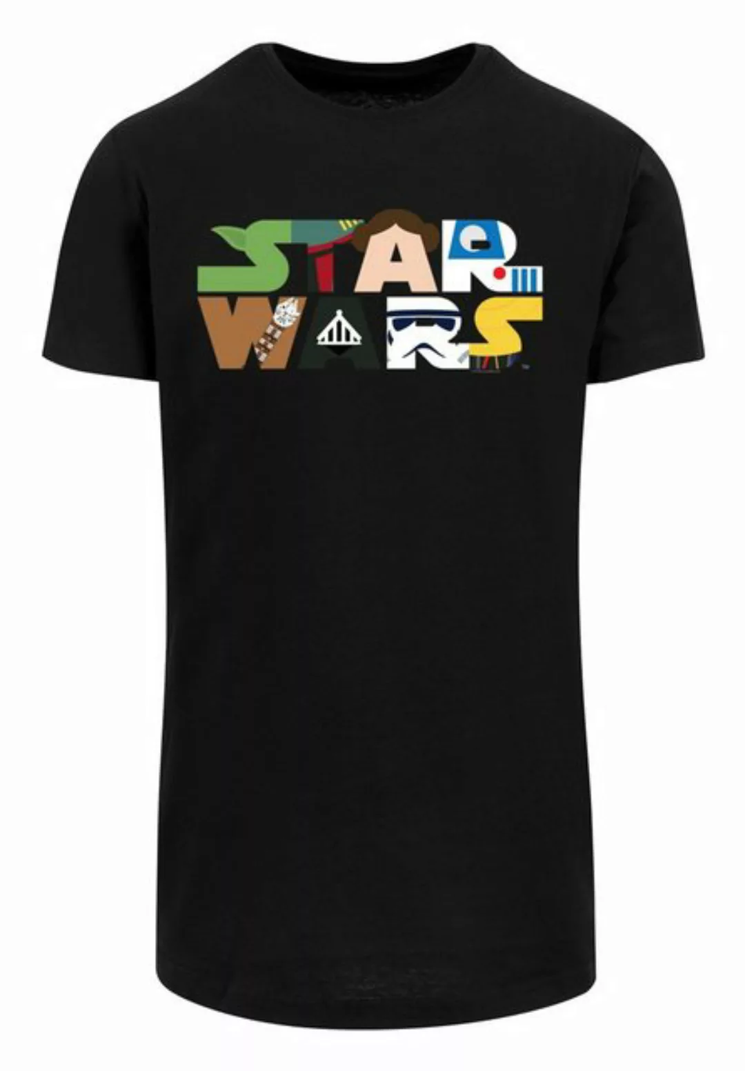 F4NT4STIC Kurzarmshirt F4NT4STIC Herren Star Wars Character Logo with Shape günstig online kaufen