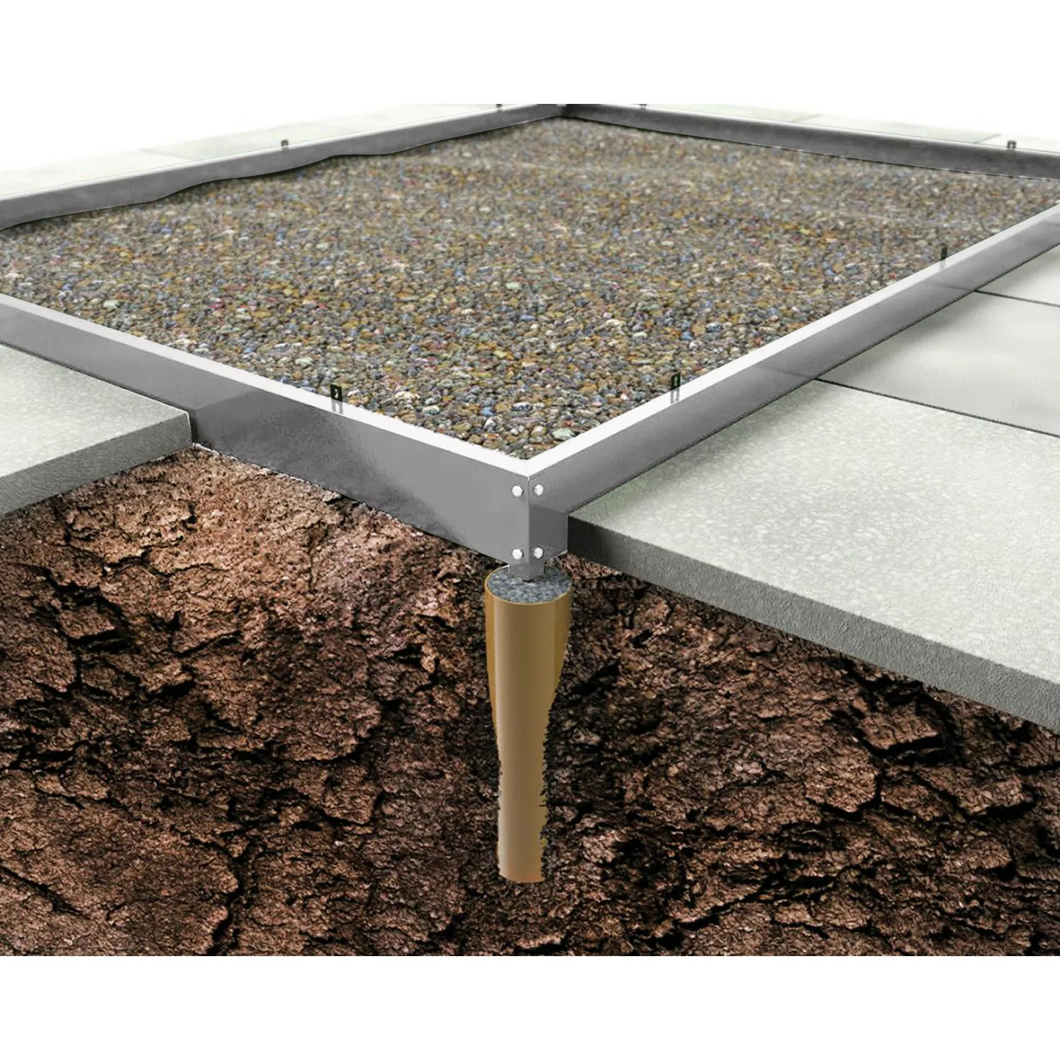 Fundament für Halls Gewächshaus Magnum 108 Alu 8,3 m² günstig online kaufen